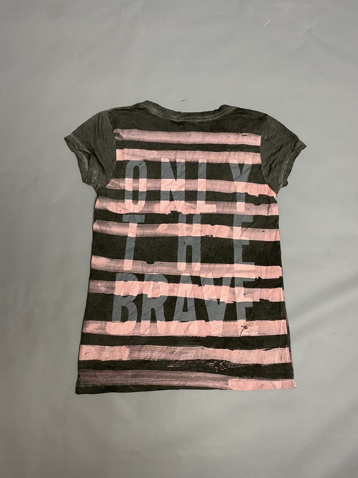 Diesel Diesel Women’s Graphic Stripe T-Shirt Size S Wash Pink Logo Size S / US 4 / IT 40 - 5 Thumbnail