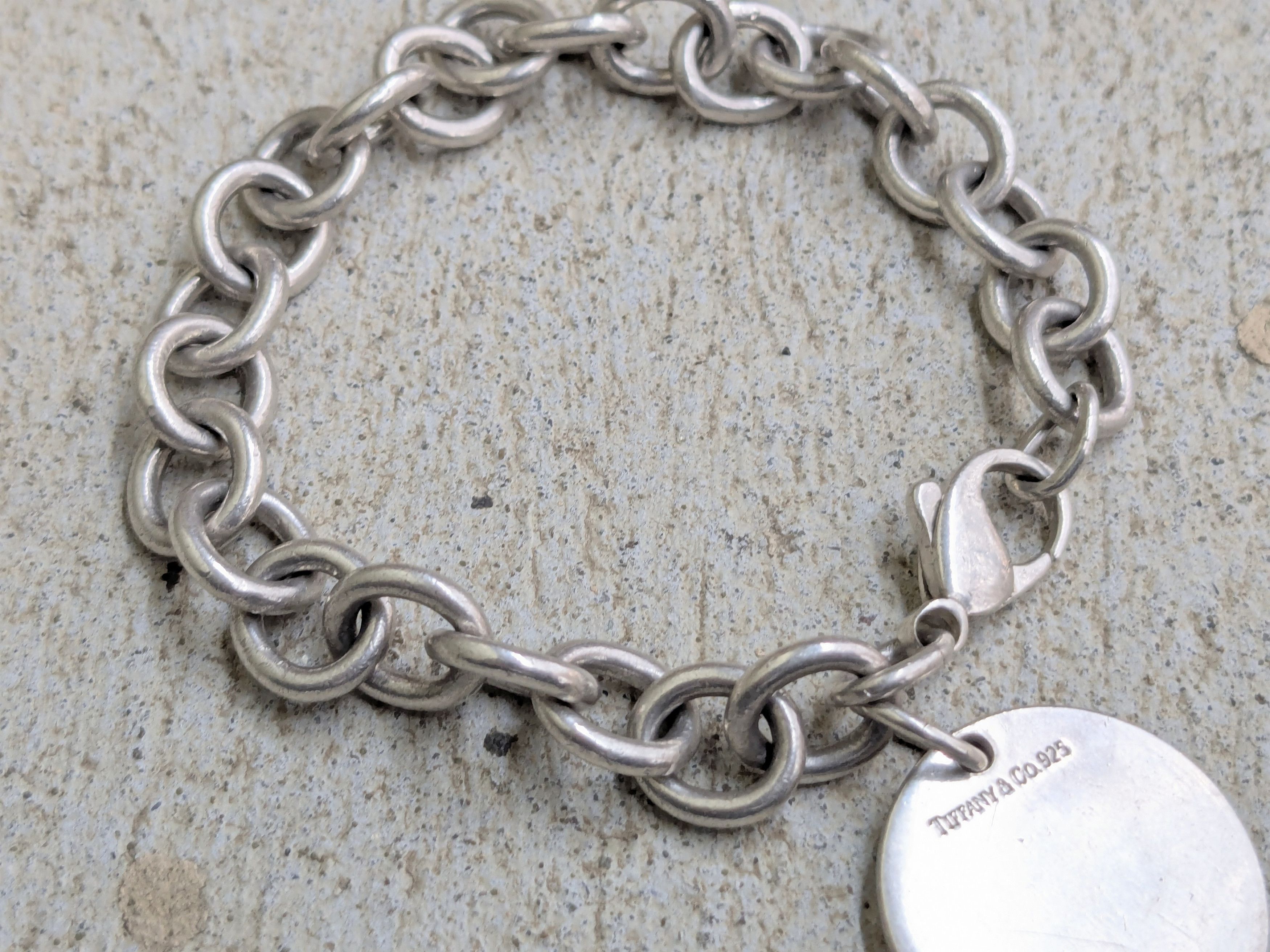 Tiffany & Co. Tiffany & Co Sterling Silver ID Bracelet Charm Rolo Round Size ONE SIZE - 11 Thumbnail