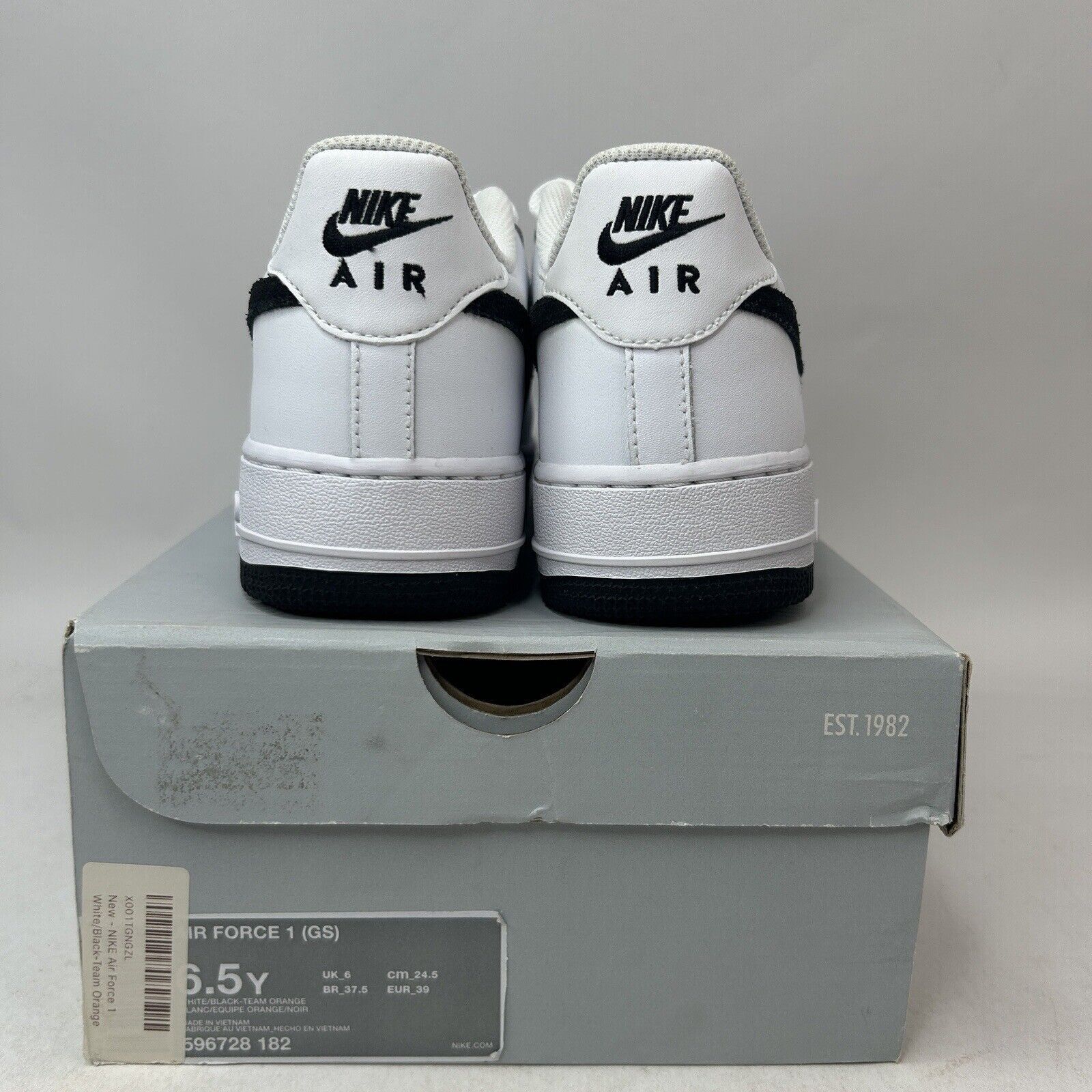 Nike Nike Air Force 1 Low 07’ GS “White Black” 2024 Size US 8 / IT 38 - 4 Thumbnail