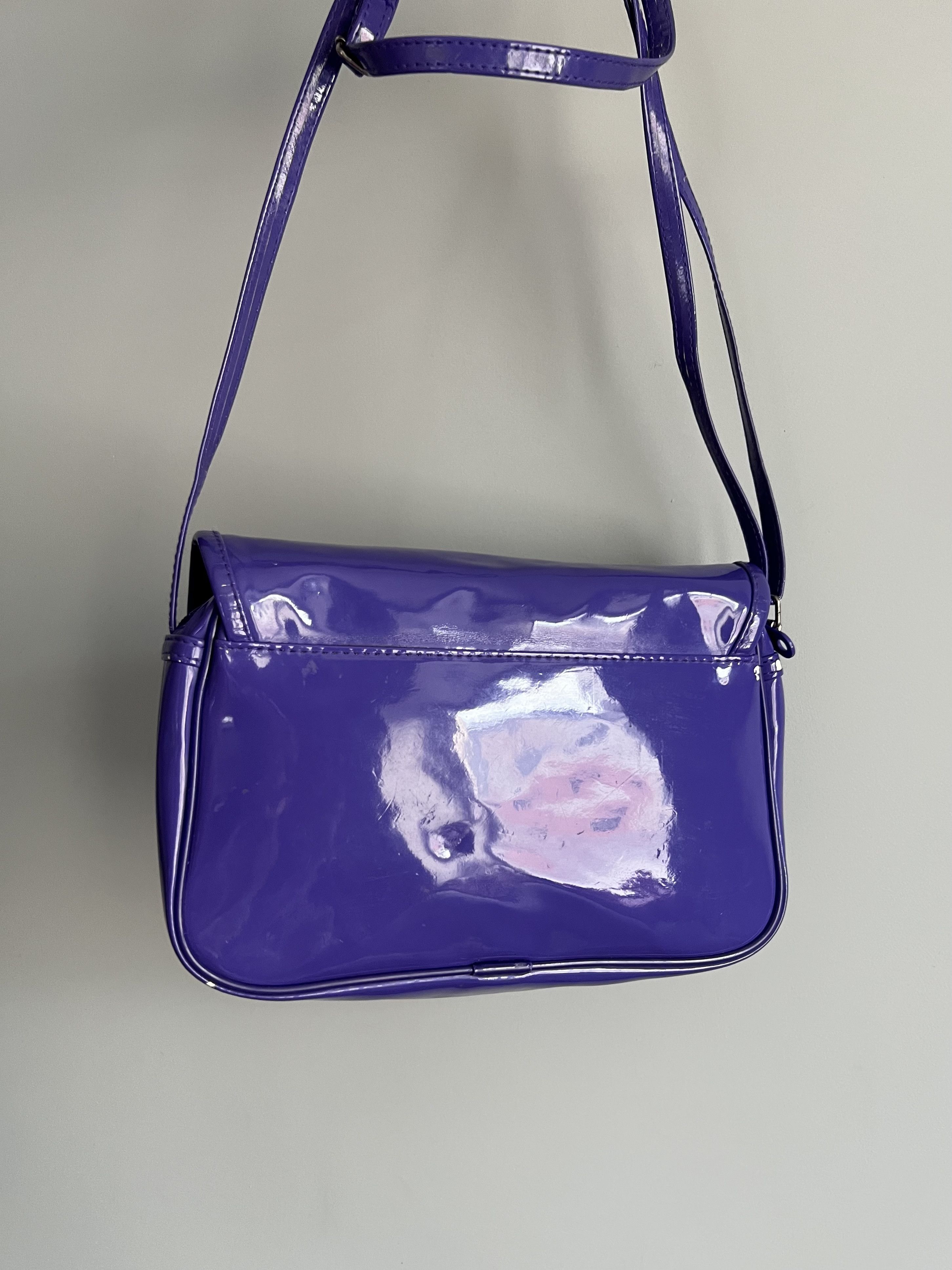 Adidas Adidas Originals Patent Purple Shoulder Bag Size ONE SIZE - 2 Thumbnail