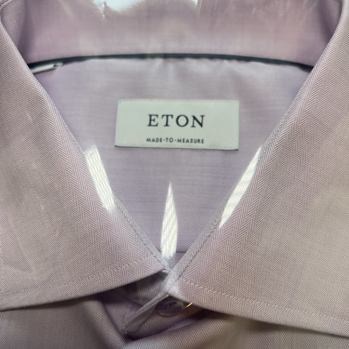 Eton Eton Light Purple Signature Twill Shirt – Made to Measure Size US L / EU 52-54 / 3 - 2 Thumbnail