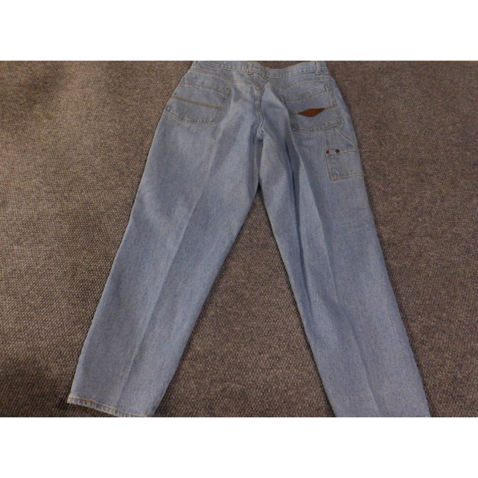 Hugo Boss VINTAGE Boss Jeans Mens 40L Blue Denim Carpenter Straight Leg Made USA 90s Y2K Size US 40 / EU 56 - 2 Thumbnail