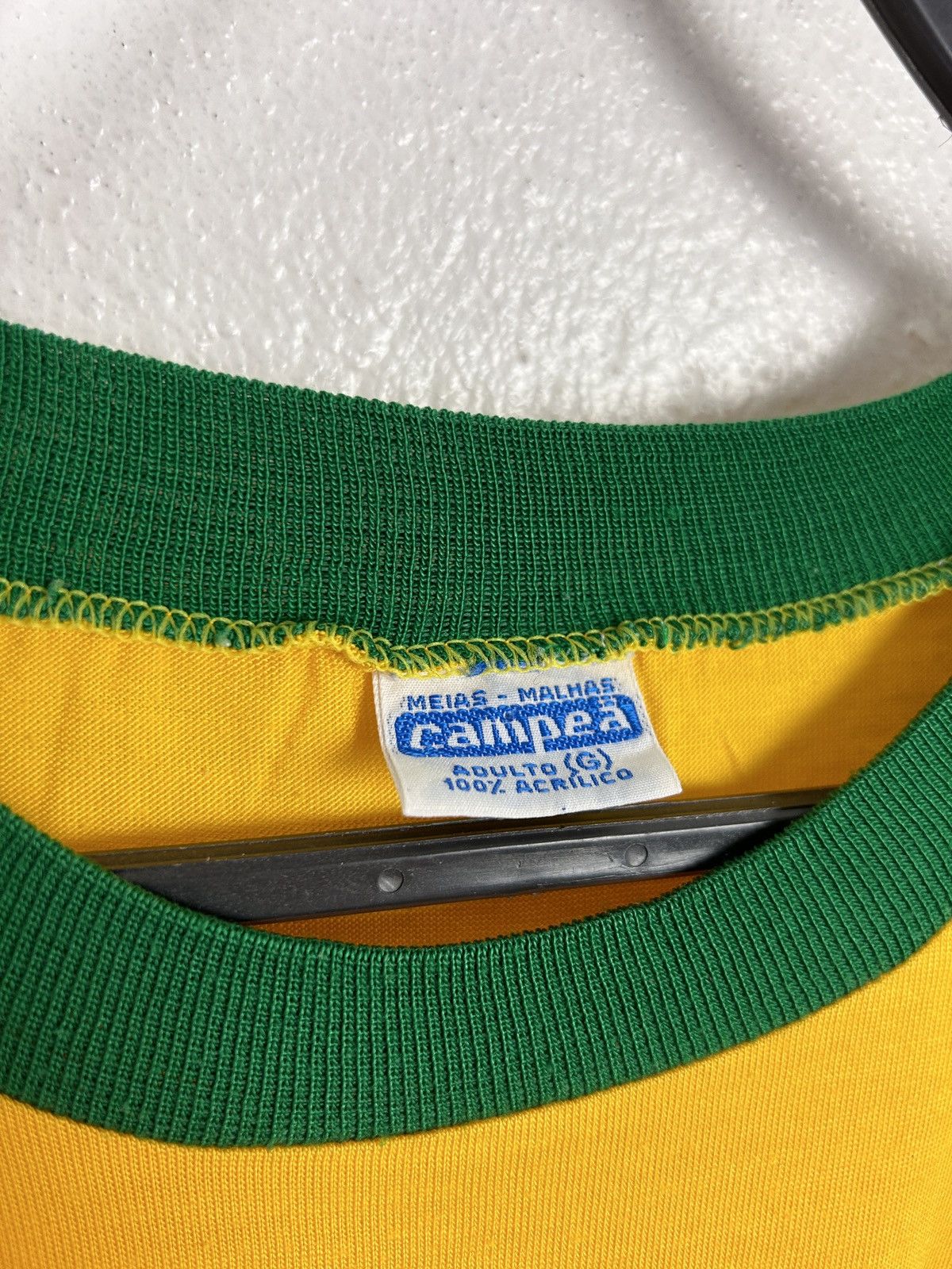 Vintage 80s Vintage Campea 1982 Brazil Home Kit Replica Jersey Size US L / EU 52-54 / 3 - 6 Thumbnail