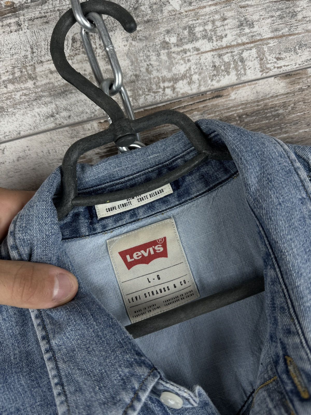 Levi's × Levi's Vintage Clothing × Vintage Mens Vintage Levis Shirts button up denim size L Size US L / EU 52-54 / 3 - 16 Thumbnail