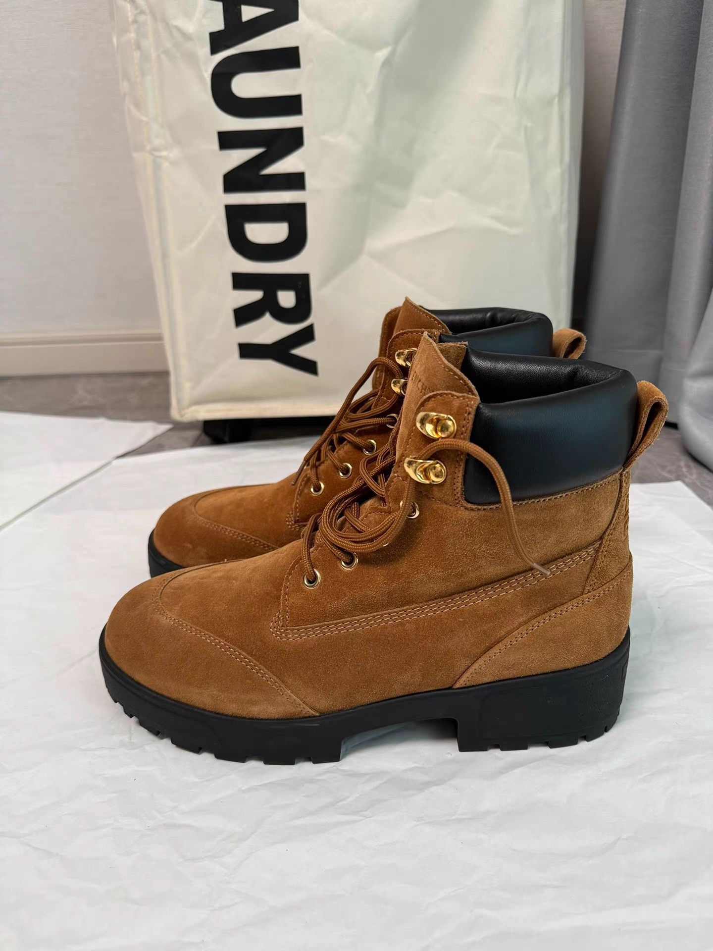 Givenchy GIVENCHY 24 New Style Yellow Work Boots K6 Size US 10 / IT 40 - 1 Thumbnail