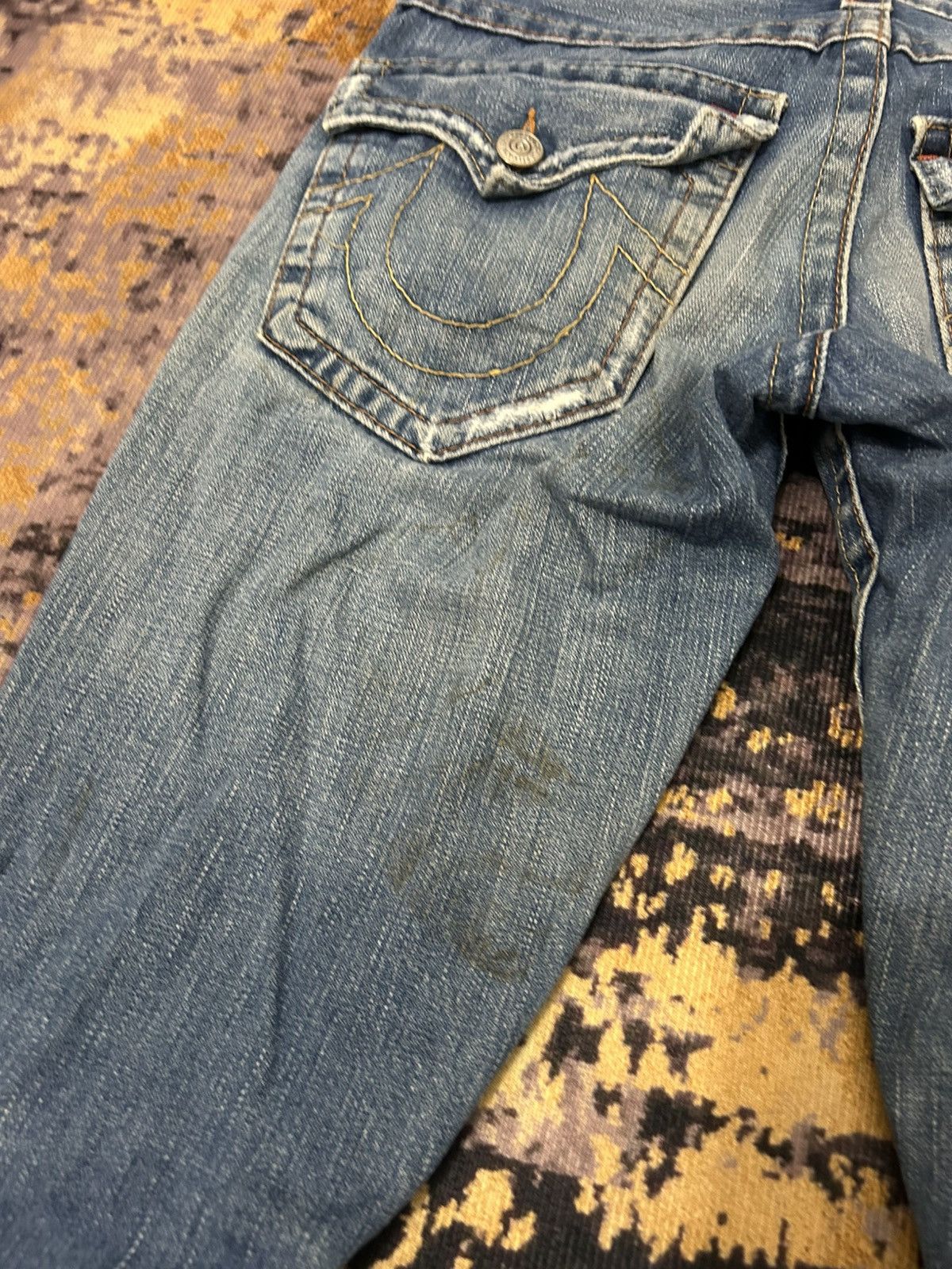 True Religion Vintage True Religion Distressed Flare Jeans Size US 31 - 11 Thumbnail