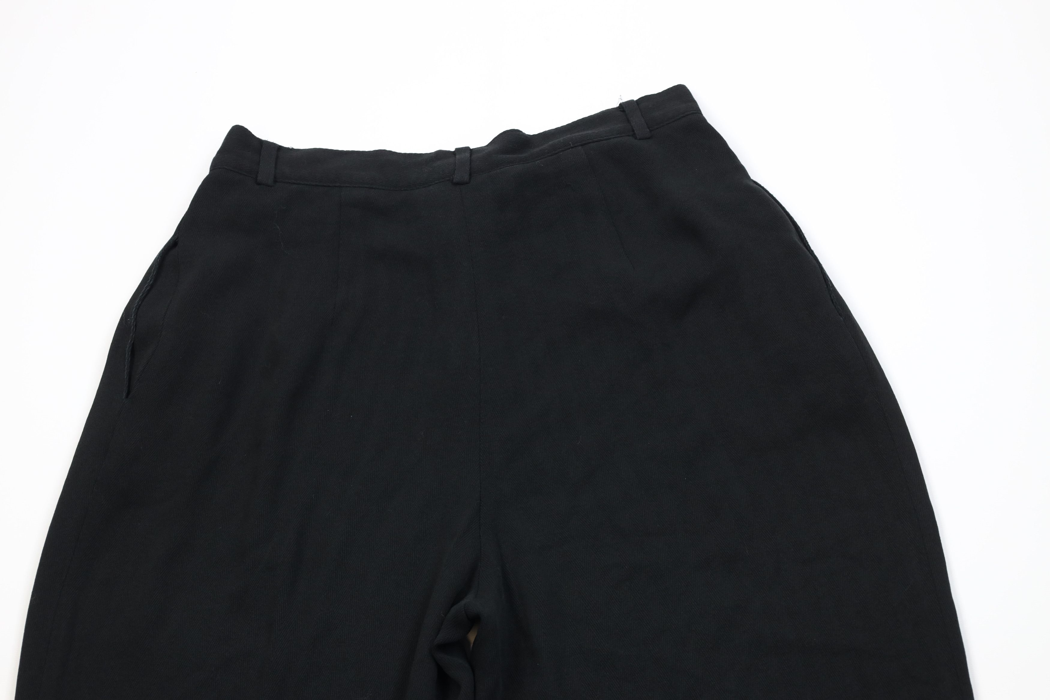 Vintage Vintage 90s Streetwear Herringbone Gabardine Wide Leg Pants Size 30" / US 8 / IT 44 - 10 Thumbnail