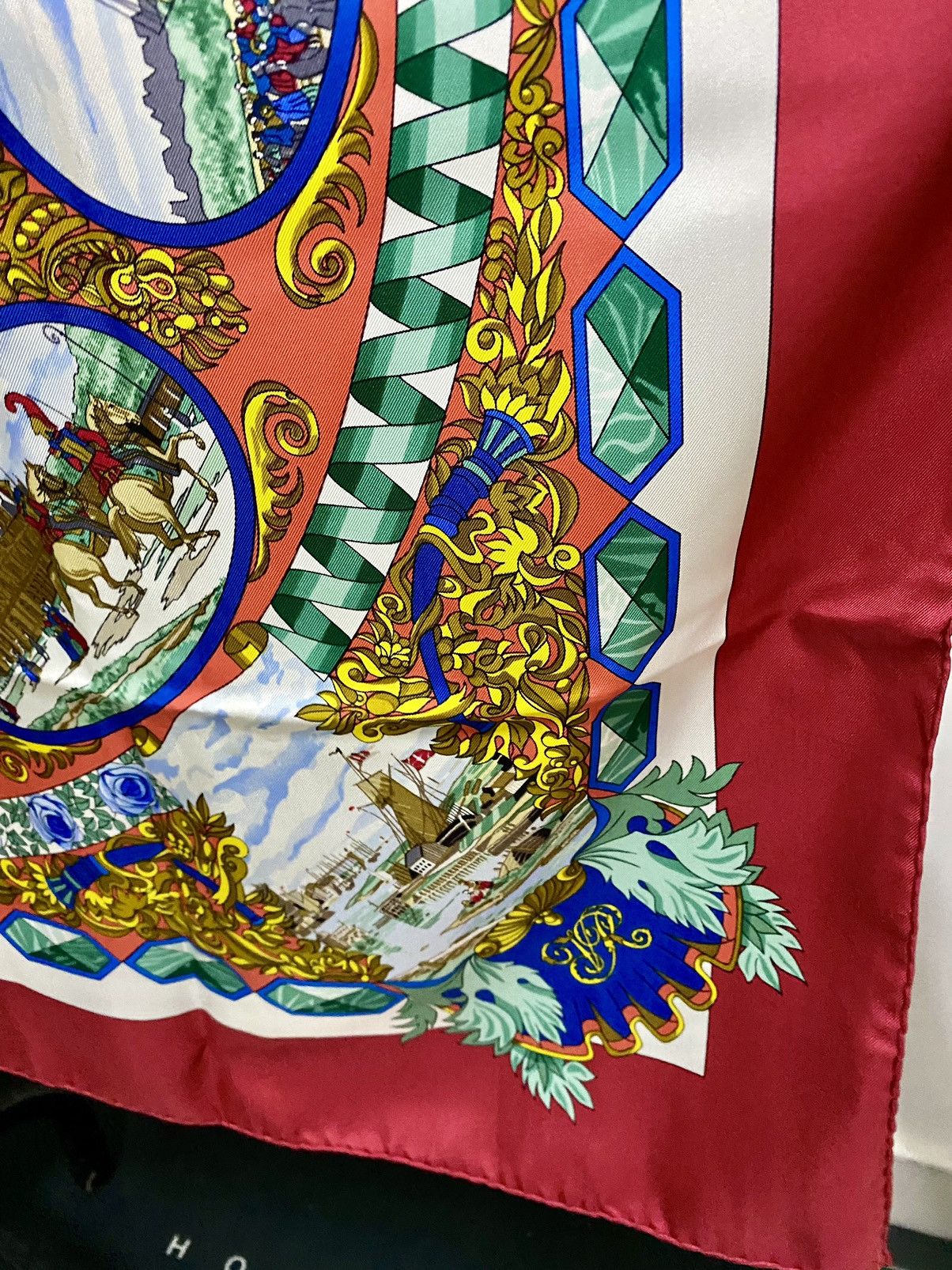 Hermes HERMES MULTI-COLORED L'ENTENTE CORDIALE 90CM SILK SCARF Size ONE SIZE - 13 Thumbnail