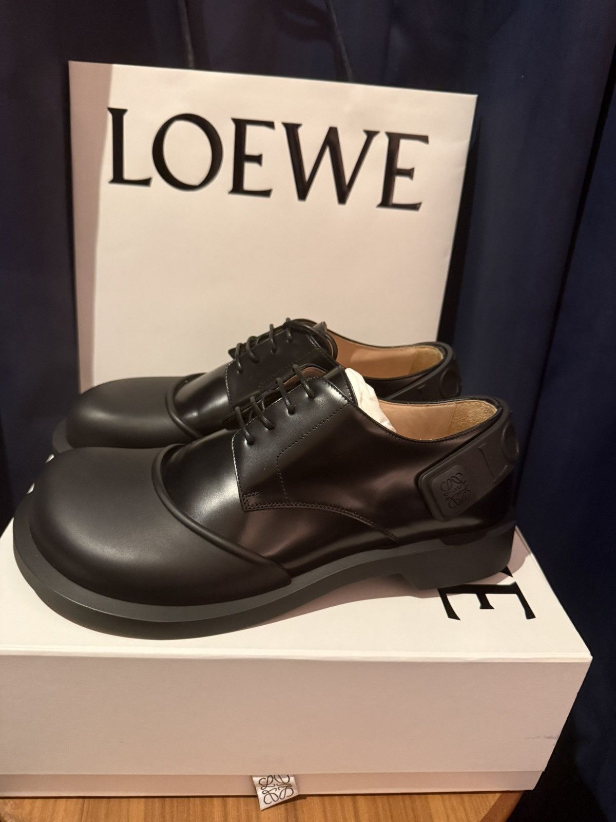 Loewe Loewe Black Campo Derby Shoes Size US 9 / EU 42 - 3 Thumbnail