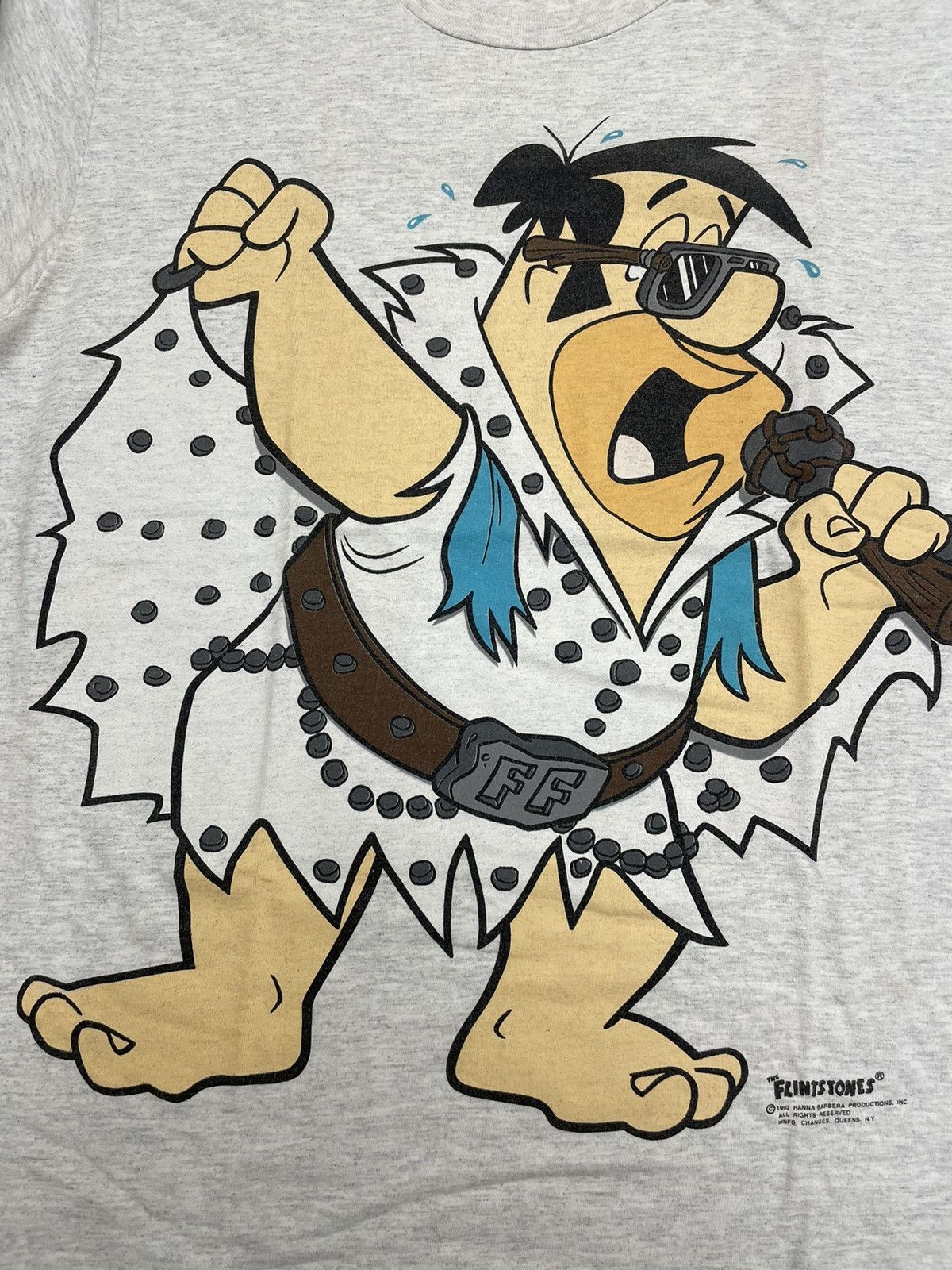 Vintage Xl vintage Fred Flintstone elvis presley 1993 AOP Grailed