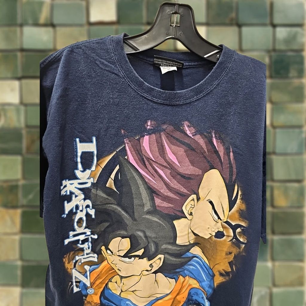 Vintage VINTAGE Dragon Ball Z Goku Vegeta 2008 Shirt M Blue Graphic Print Men T-Shirt Short Sleeve Mens Size US M / EU 48-50 / 2 - 1 Thumbnail