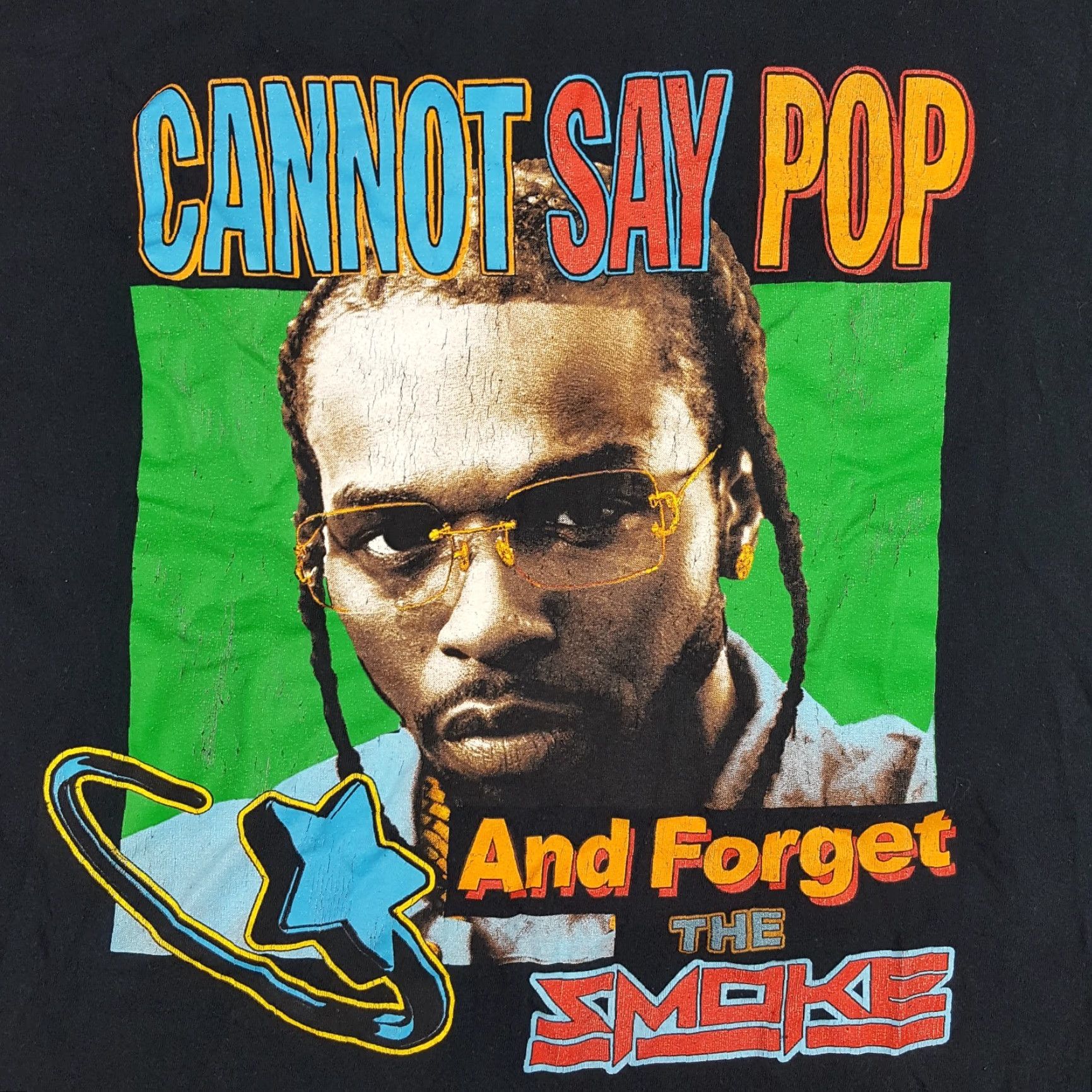 Etro VINTAGE Pop Smoke Retro Rap Tee Men's M Black T-Shirt Hip Hop RIP Rapper 90s 00s Vintage Gallery Size US M / EU 48-50 / 2 - 2 Thumbnail