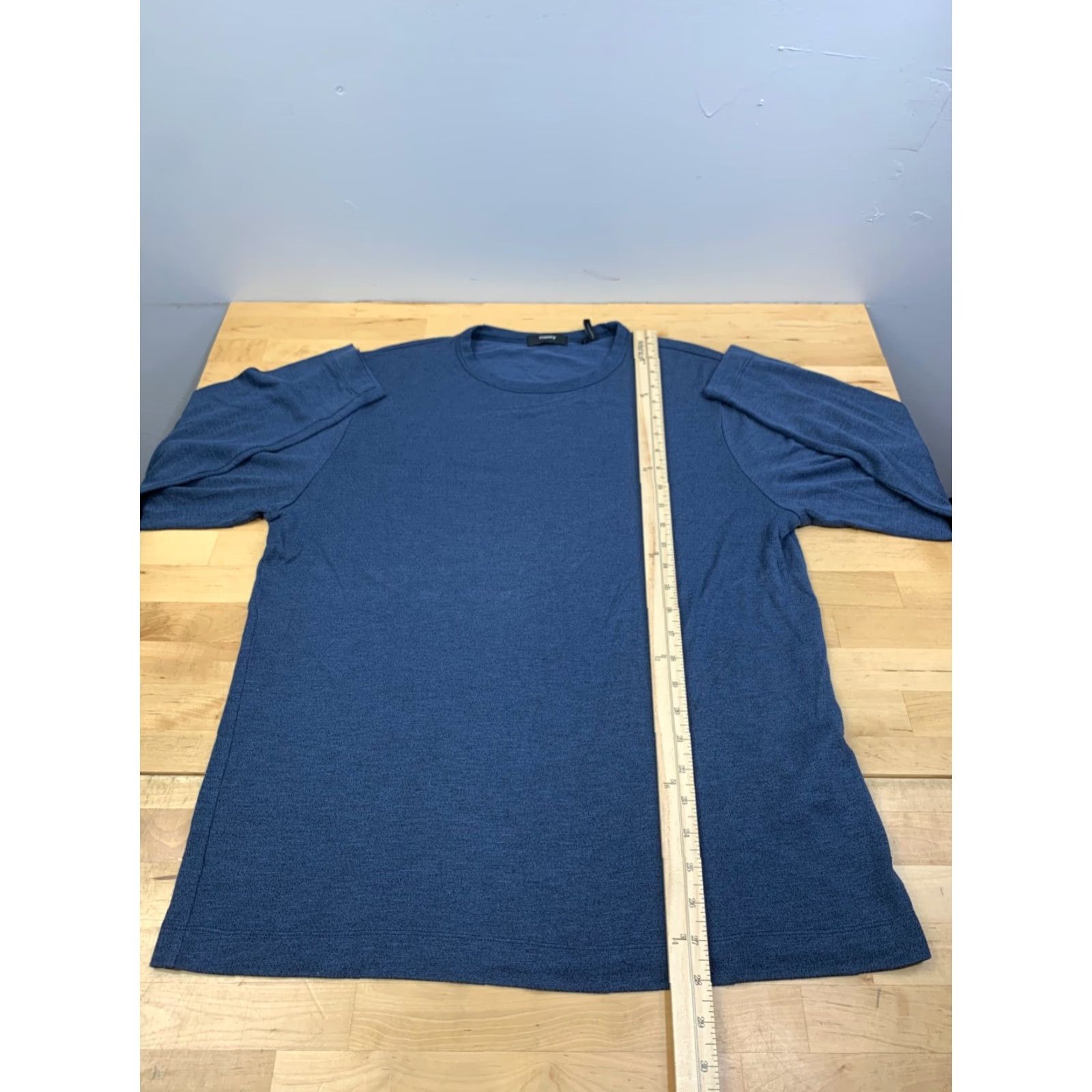 Theory Theory Gaskell Long Sleeve Shirt Mens L Blue Regular Cotton 12359 Size US L / EU 52-54 / 3 - 4 Thumbnail