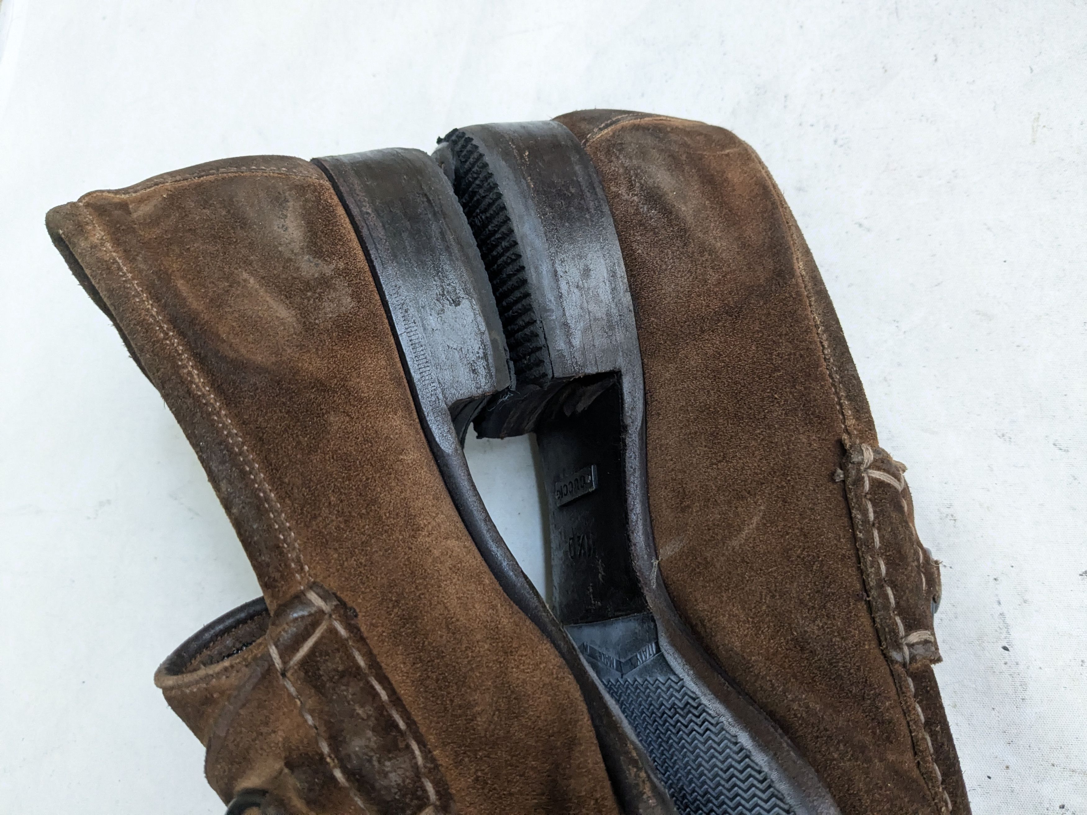 Gucci Gucci Horsebit Loafers Brown Suede Leather 11.5 D Buckle Size US 11.5 / EU 44-45 - 11 Thumbnail