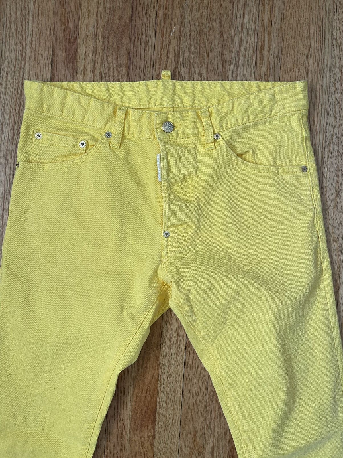 Dsquared2 Dsquared2 Men’s Yellow Jeans Size US 31 - 5 Thumbnail