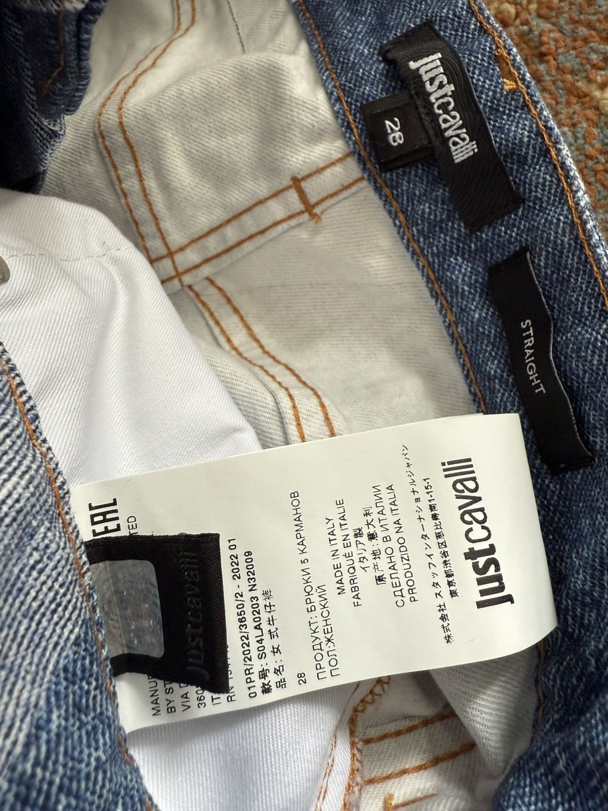 Just Cavalli Just Cavalli Vintage Y2K Patchwork Jeans Size 28" / US 6 / IT 42 - 8 Thumbnail
