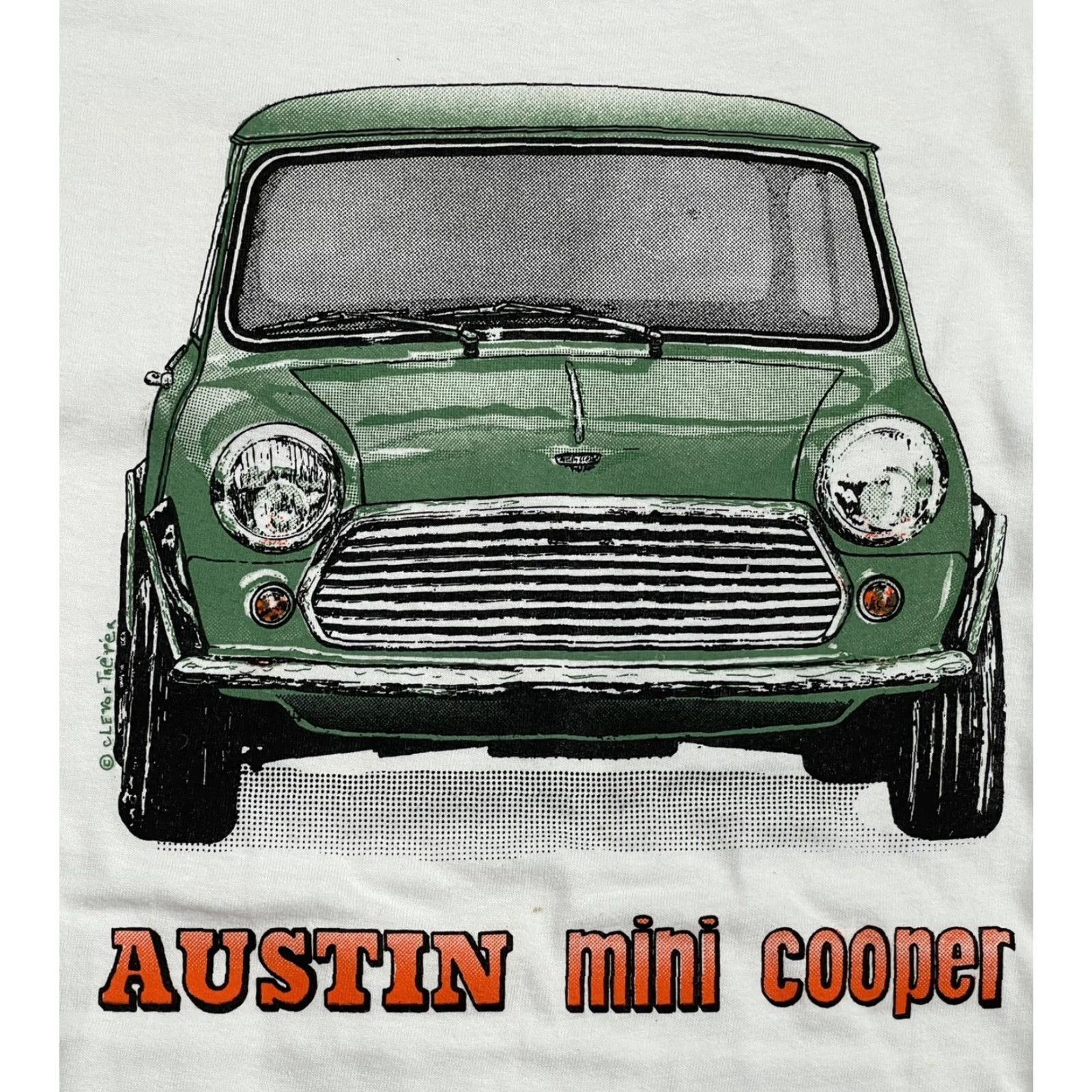 Hanes VINTAGE Hanes 90s Graphic Tee White Classic Mini Cooper Car Men’s Size L Rockabilly USA Size US L / EU 52-54 / 3 - 2 Thumbnail