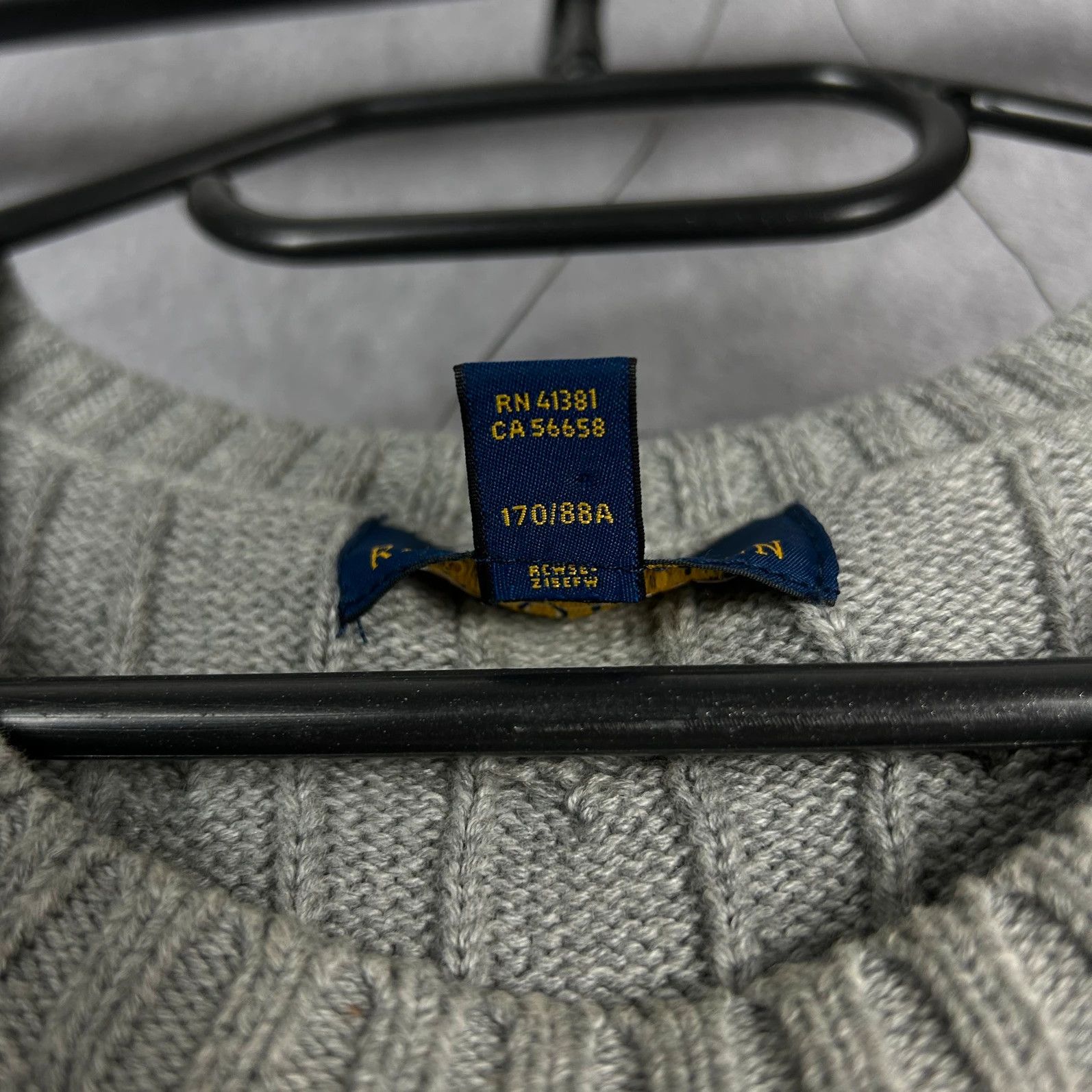 Polo Ralph Lauren × Ralph Lauren Polo Ralph Lauren sweater gray mini logo pony old money Size L / US 10 / IT 46 - 7 Thumbnail