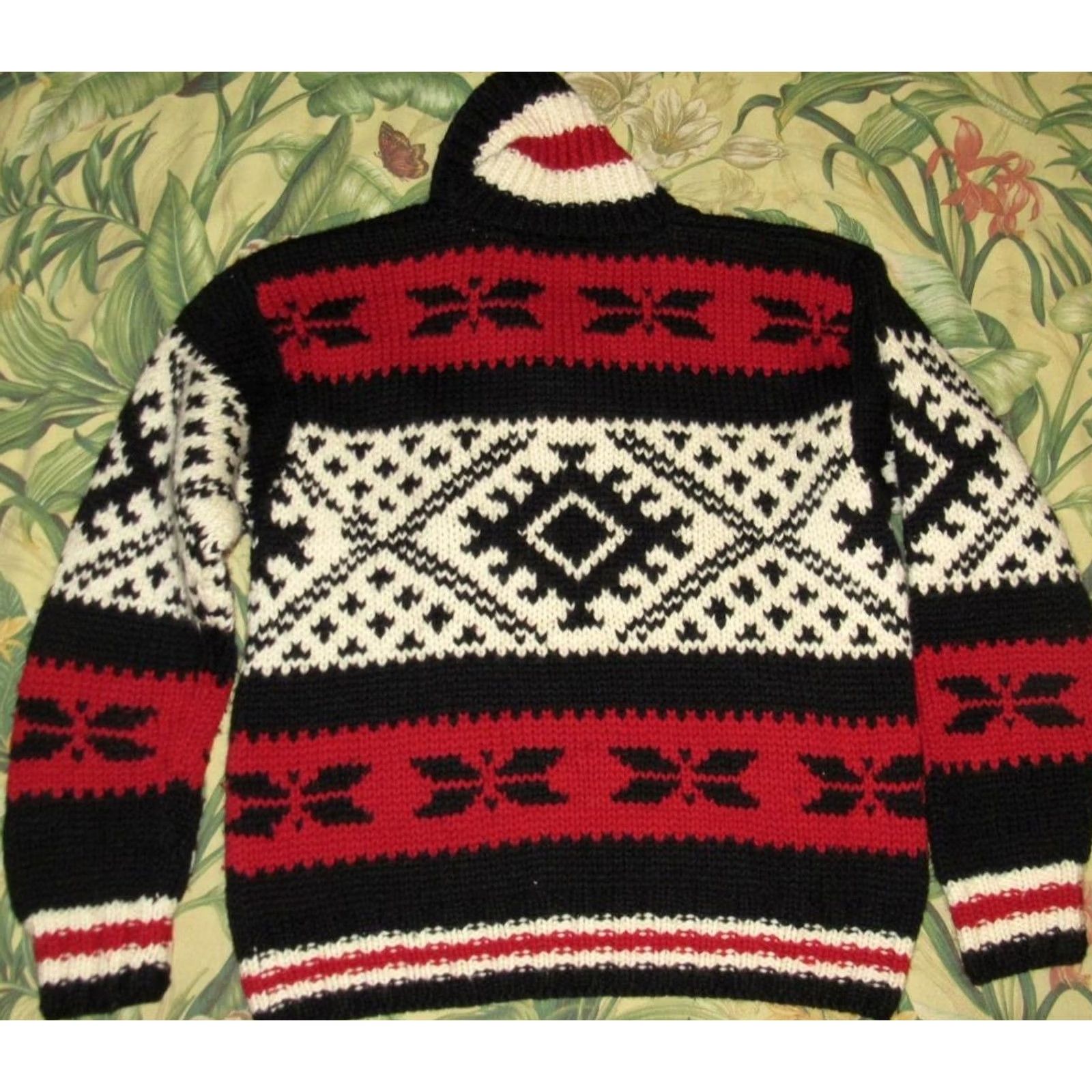 Gap Vtg GAP Wool Hand Knit Cowichan Pullover Sweater Medium Shirt Men XS? Size US M / EU 48-50 / 2 - 3 Thumbnail