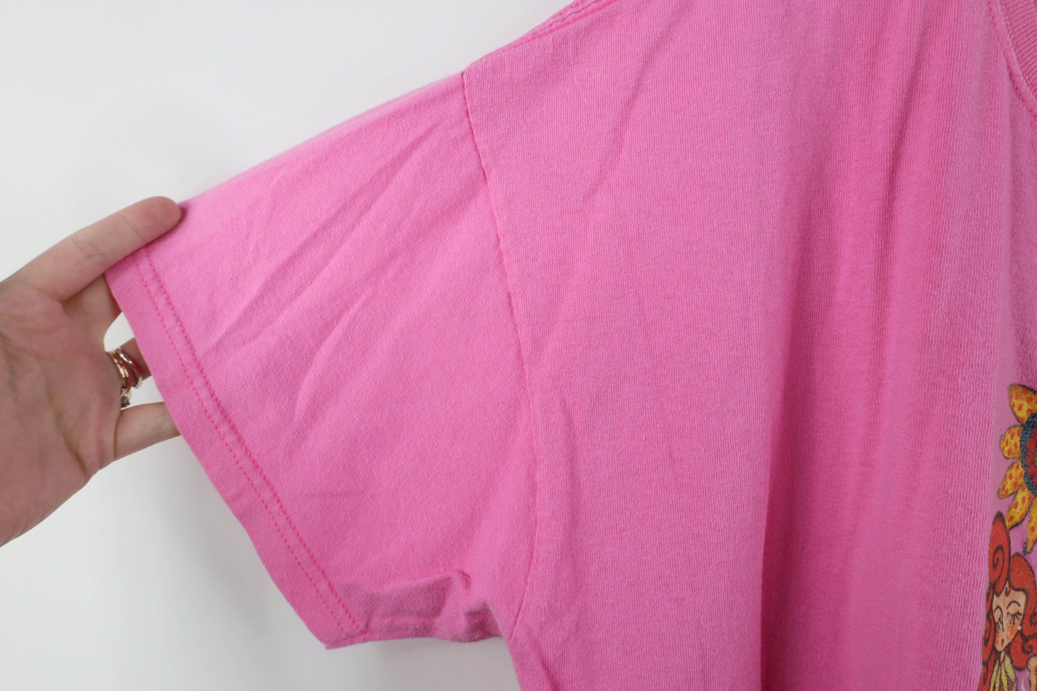 Vintage Vintage Y2K Yellow Daisy Festival Flower T-Shirt Pink Size XXL / US 16-18 / IT 52-54 - 5 Thumbnail
