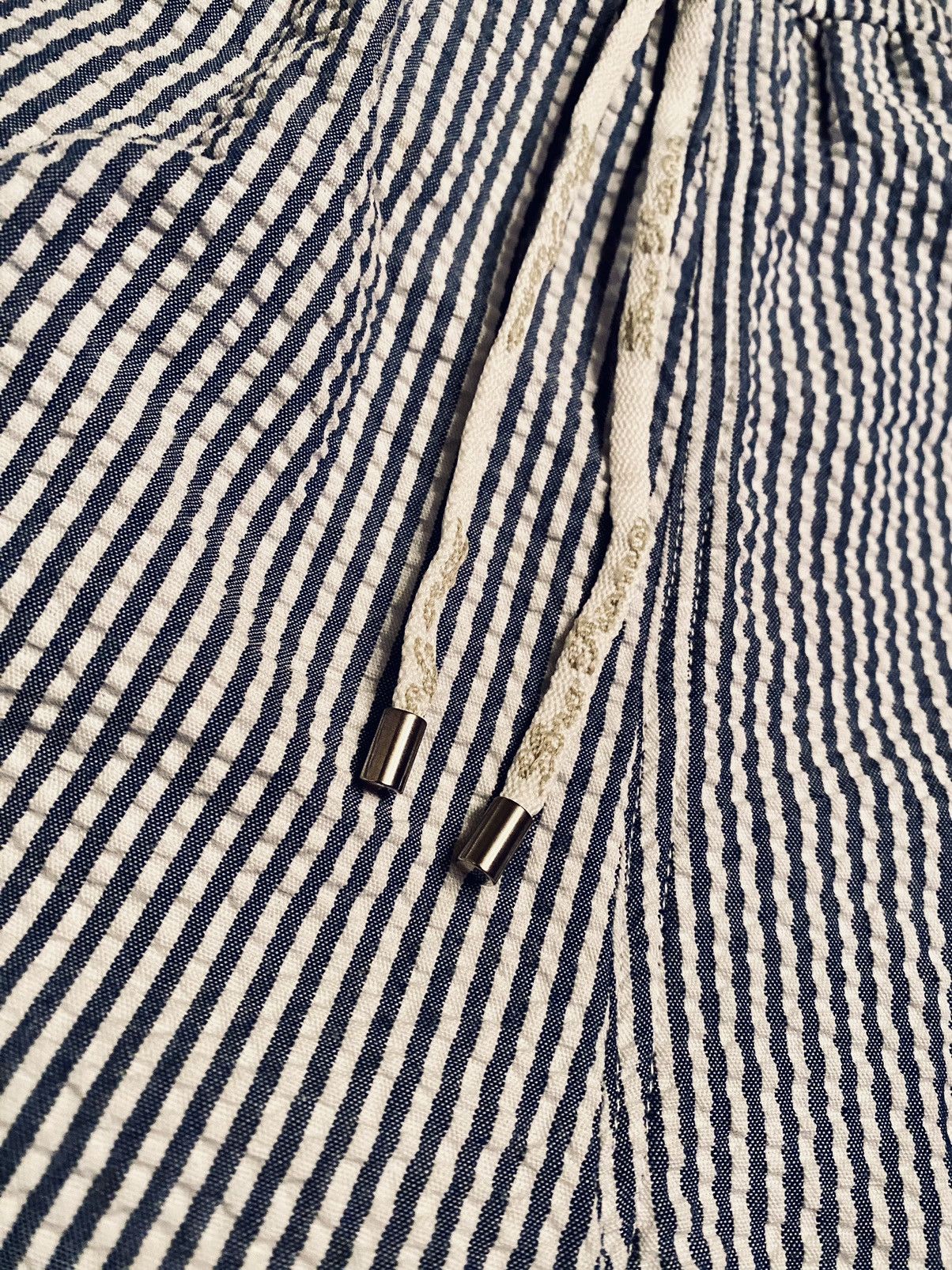 Loro Piana Loro Piana 🇮🇹 Blue Bay Striped Resort Pool Swim Trunks XL NWT Size US 38 / EU 54 - 3 Thumbnail