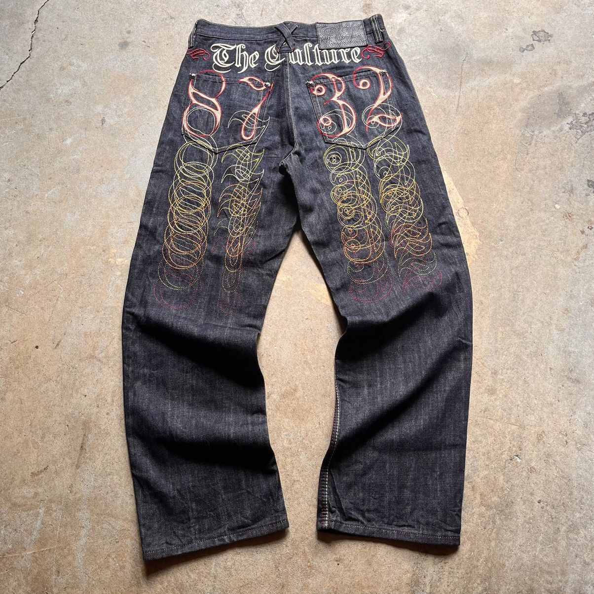 Archival Clothing Crazy Y2K Baggy Wide Leg Skater Grunge Goth Emo 