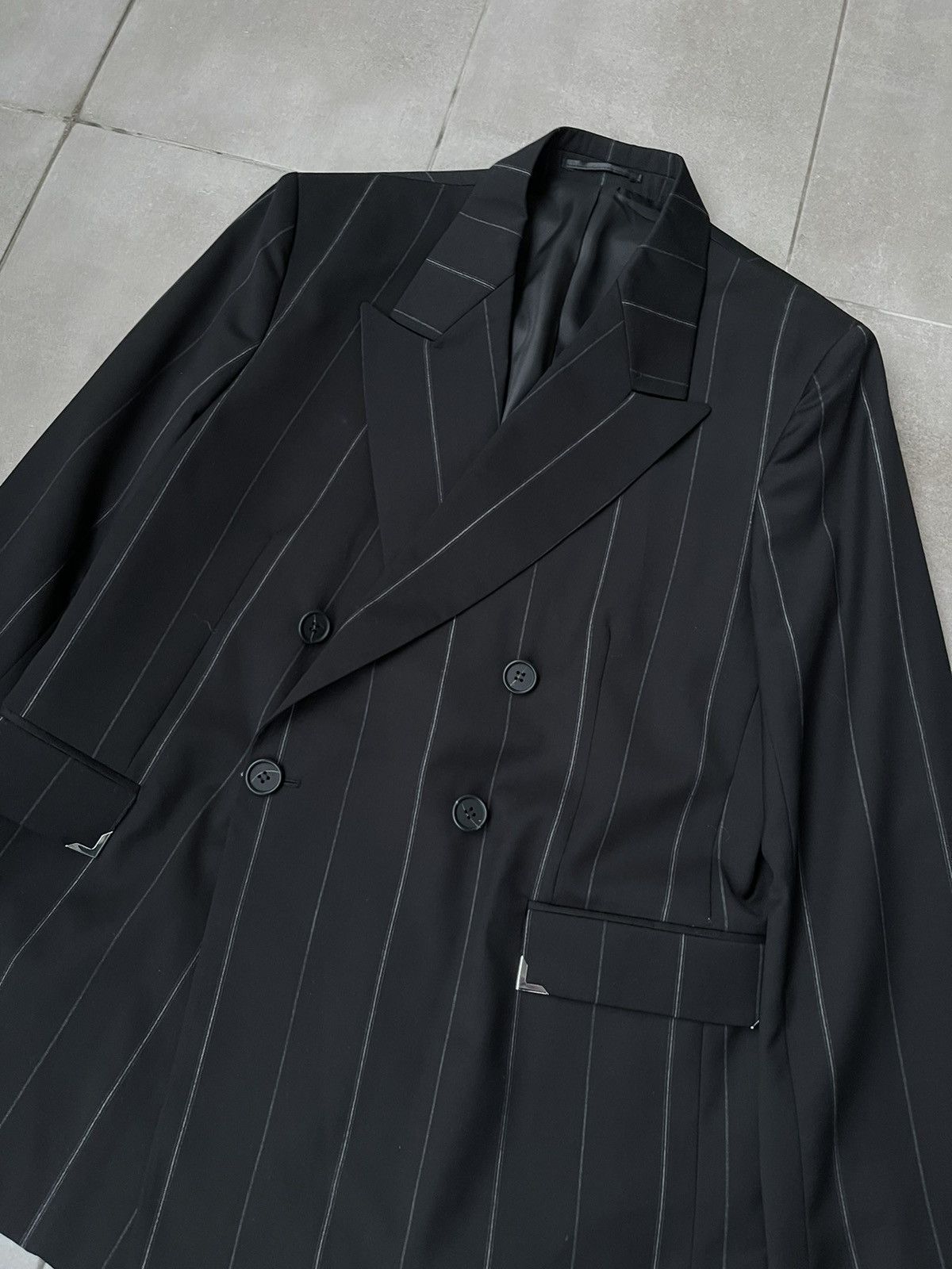 Han Kjobenhavn !DS! AW22 Han Kjobenhavn Boxy Suit Stripped Blazer Size 38R - 9 Thumbnail
