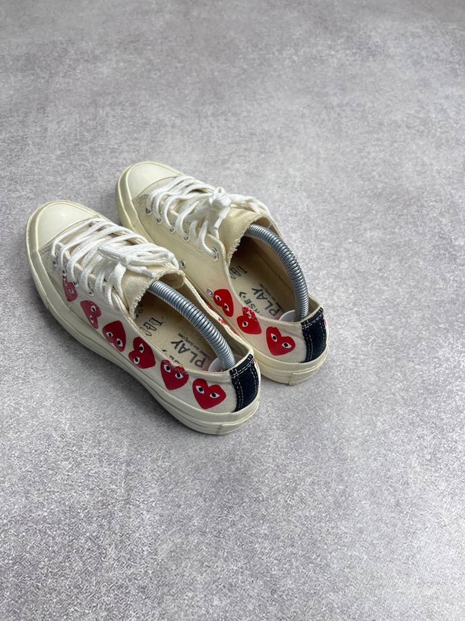 Comme des Garcons PLAY × Converse × Vintage Vintage PLAY Comme Des Garcons Heart Chuck Tailor Sneakers Size US 8 / IT 38 - 8 Thumbnail