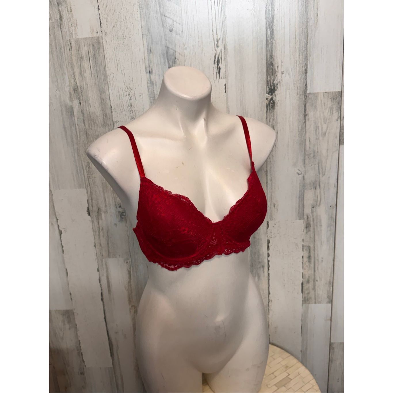 Other Just Be Red Lace Underwire Bra – Size 34C Size ONE SIZE - 7 Thumbnail