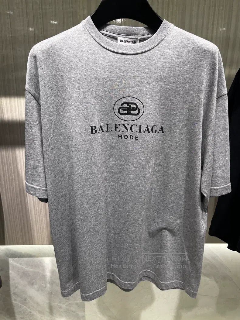 Balenciaga Gray Logo T-Shirt