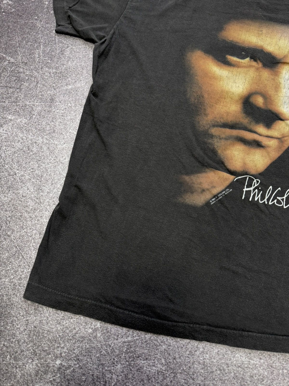 Band Tees Vintage 1990 Phil Collins genesis drummer band t shirt rock Size US L / EU 52-54 / 3 - 5 Thumbnail