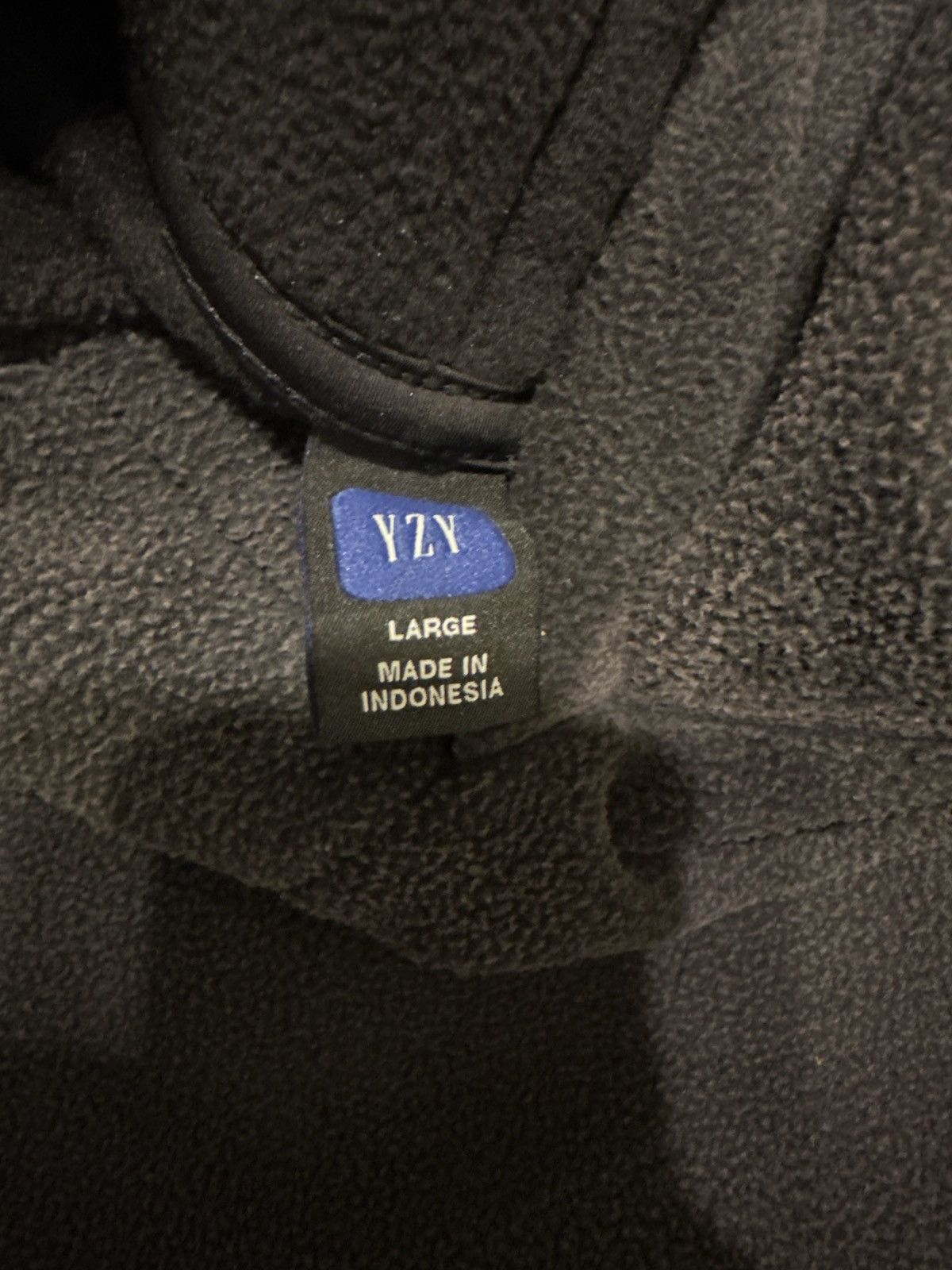 Balenciaga × Gap × Kanye West Yeezy Gap Polar Fleece Hoodie Pullover Black SIZE L Size US L / EU 52-54 / 3 - 3 Thumbnail