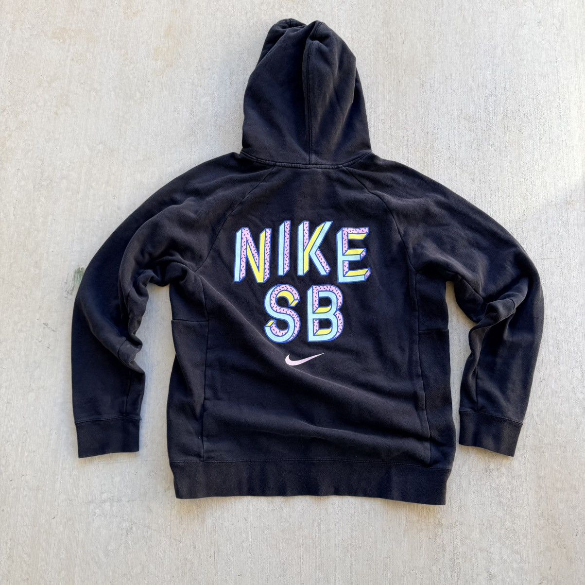 Nike SB Nike Sb Hoodie Men Size Large Black Spell Out Pullover Size US L / EU 52-54 / 3 - 1 Thumbnail