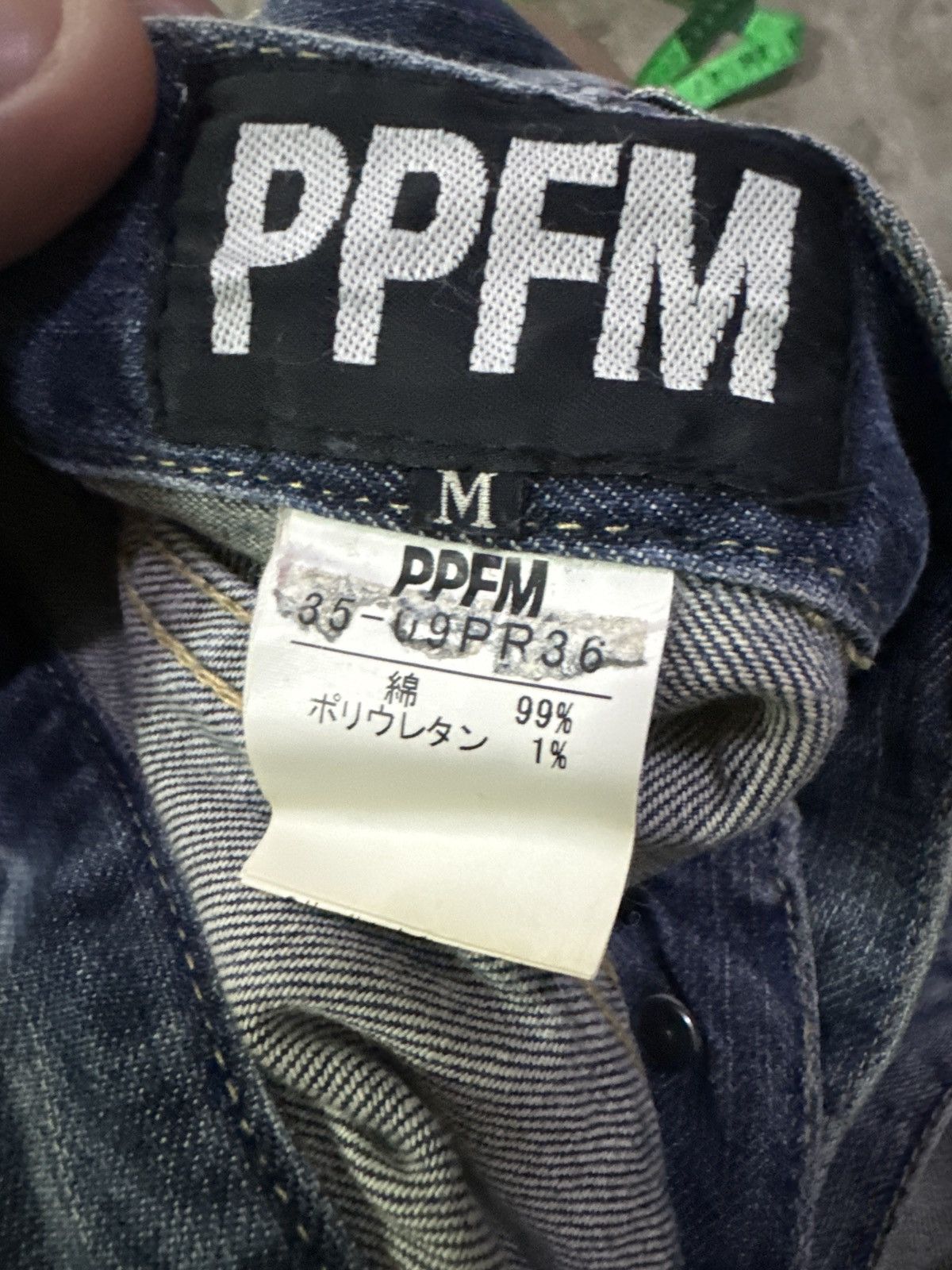 If Six Was Nine PPFM JCURVE LEG 3D POCKET ZIPPER DENIM JEANS Size US 31 - 12 Thumbnail