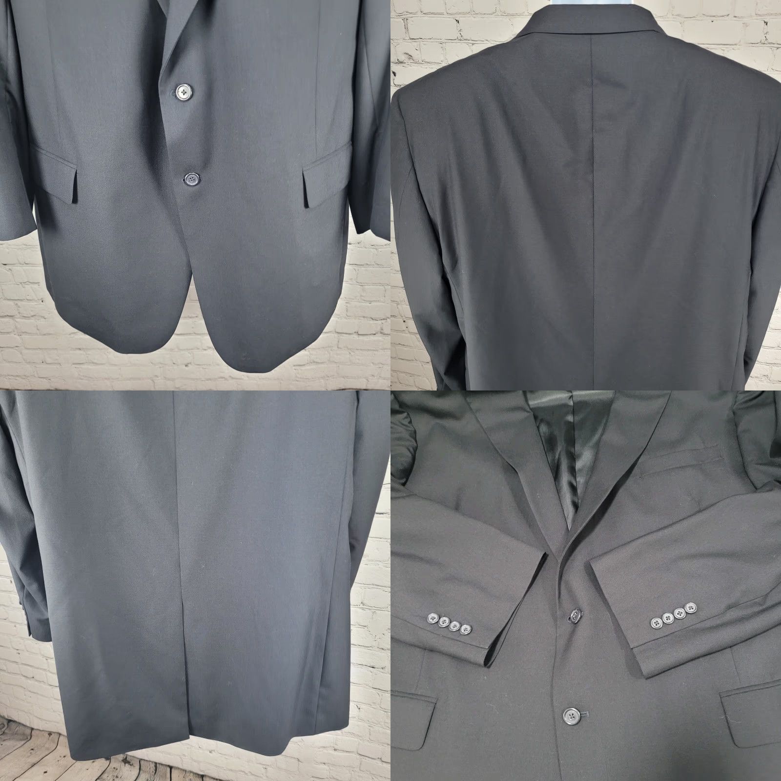 Jos. A. Bank Jos. A. Bank Dark Blue 100% Wool Single Vented Notch Blazer Sport Coat 50 Size 50R - 8 Thumbnail
