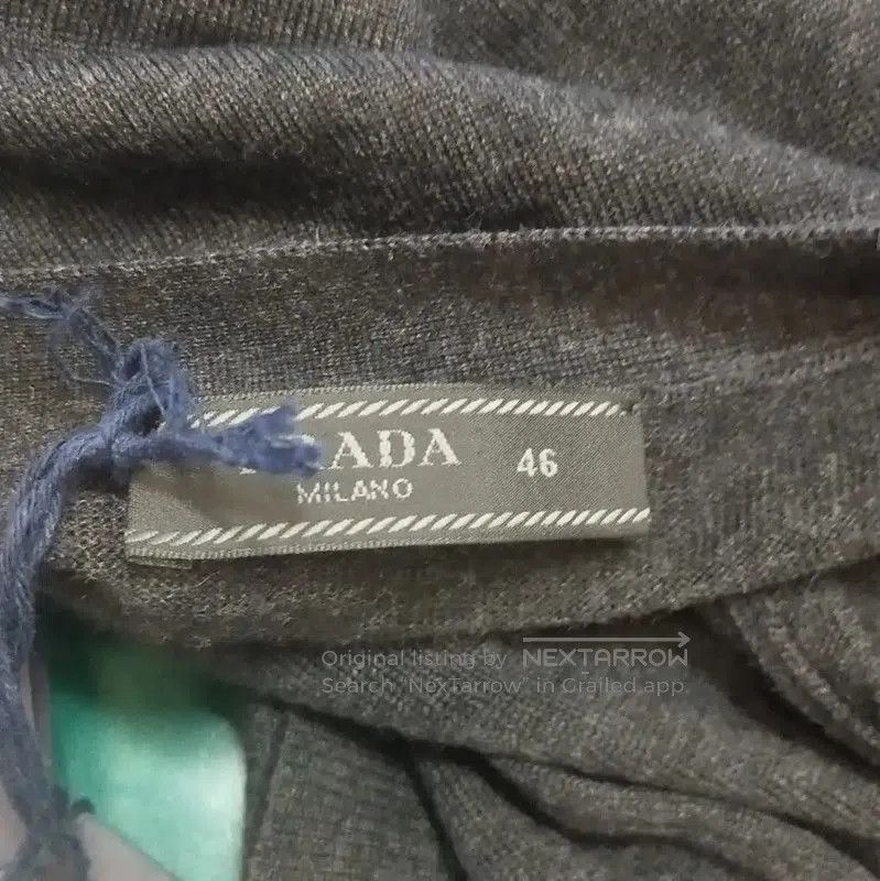 Prada Prada Grey Wool Long Sleeve Cardigan for Men. Size US XL / EU 56 / 4 - 5 Thumbnail