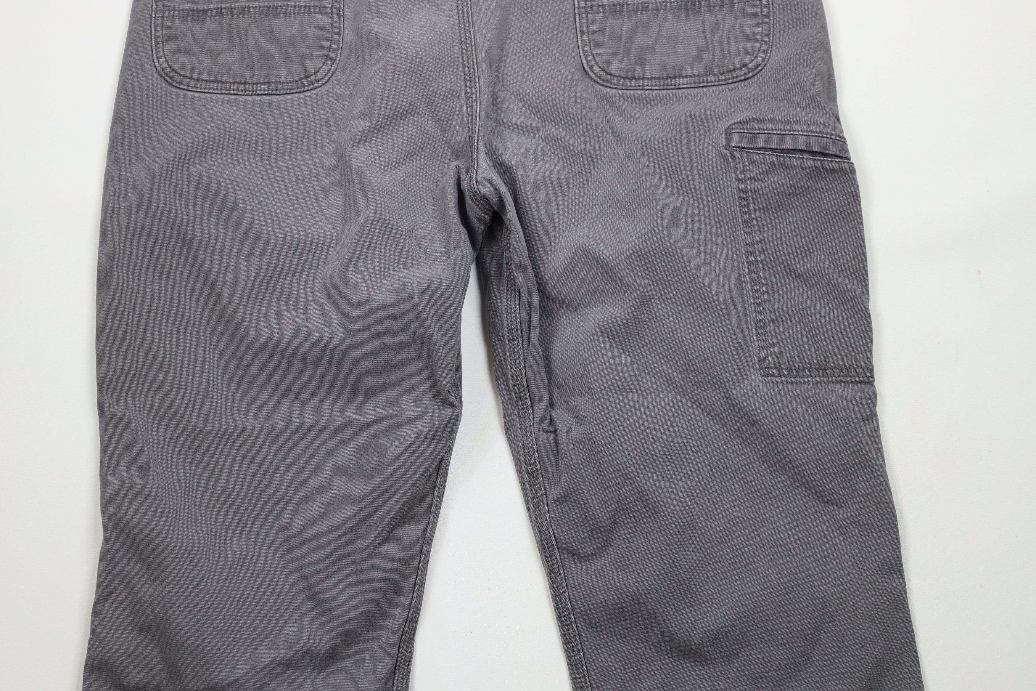 Carhartt × Vintage Vintage Carhartt Relaxed Fit Wide Leg Dungaree Pants Gray Size US 40 / EU 56 - 13 Thumbnail
