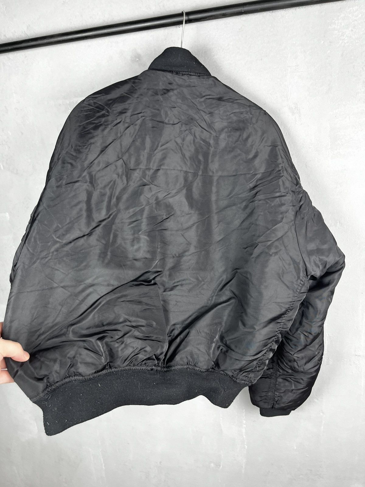 Vintage MA-1 Bomber Jacket 78 Black Size Large Size US L / EU 52-54 / 3 - 10 Thumbnail