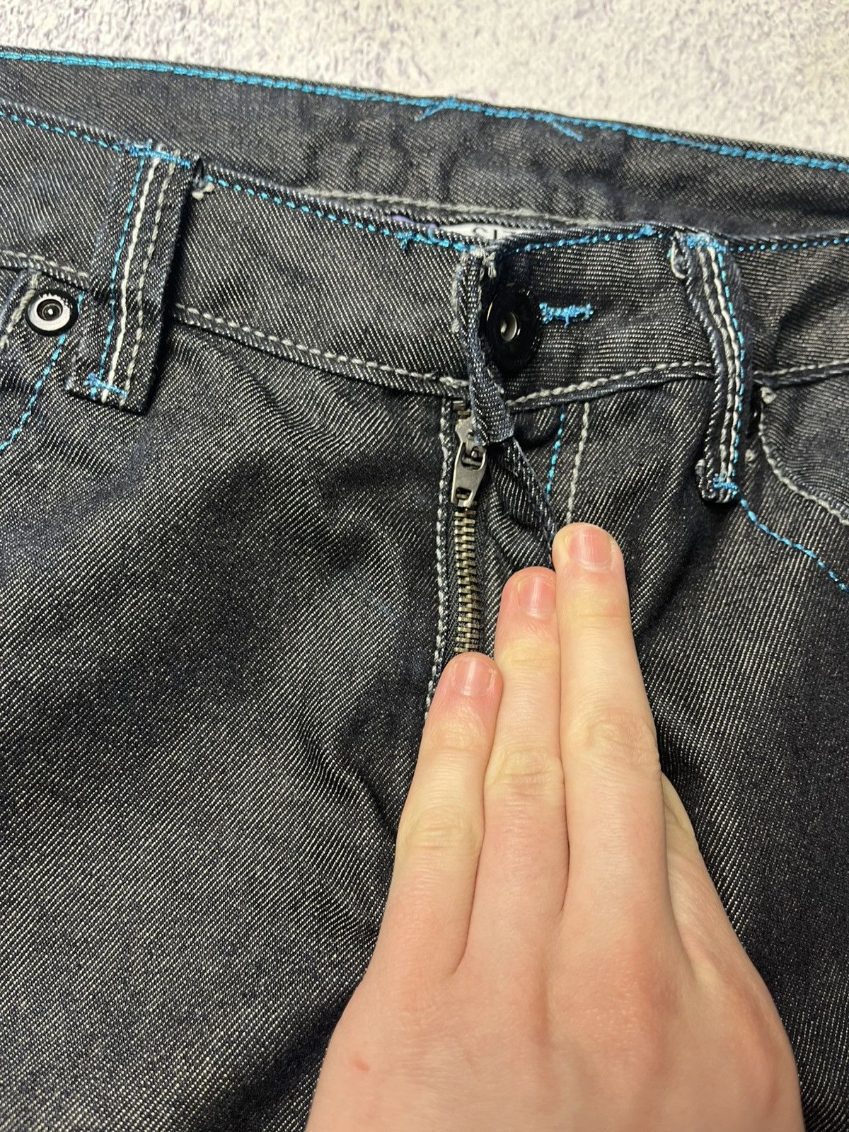 Japanese Brand 0Os VINTAGE Avant Garde Big logo Japanese Baggy Pants Y2K Size US 33 - 22 Thumbnail