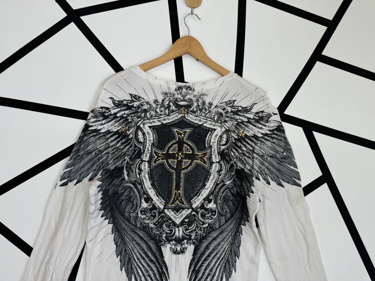 Affliction Crazy Vintage Y2K EXTREME COUTURE Cross Skull Shirt Size US M / EU 48-50 / 2 - 6 Thumbnail