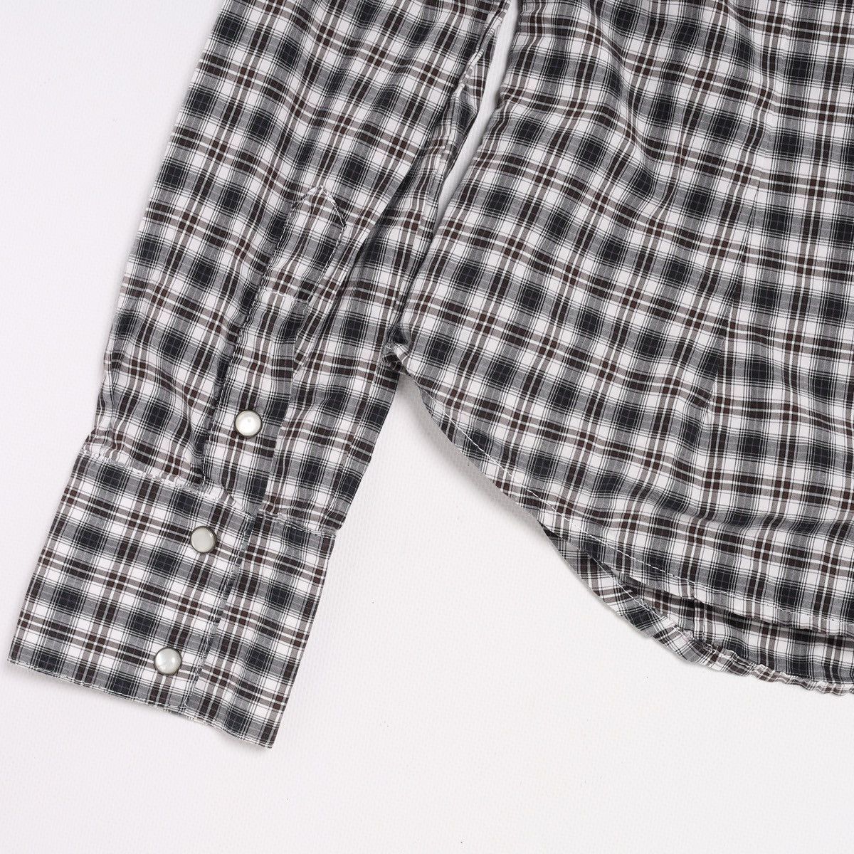 Alexander McQueen Alexander McQueen MCQ Plaid Check Shirt Grey Cotton Size M / US 6-8 / IT 42-44 - 11 Thumbnail