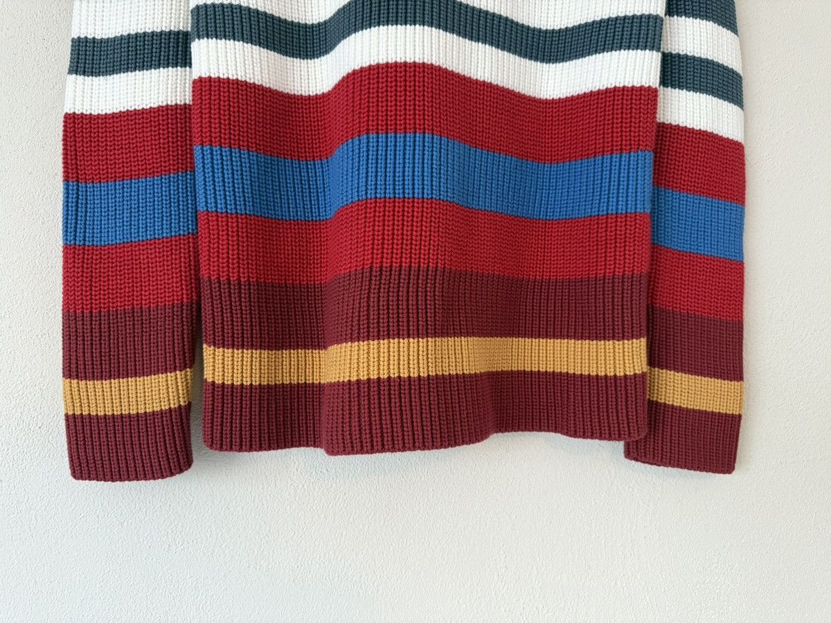 Loewe Multicolor Striped Chunky Knit Sweater Size US L / EU 52-54 / 3 - 8 Thumbnail