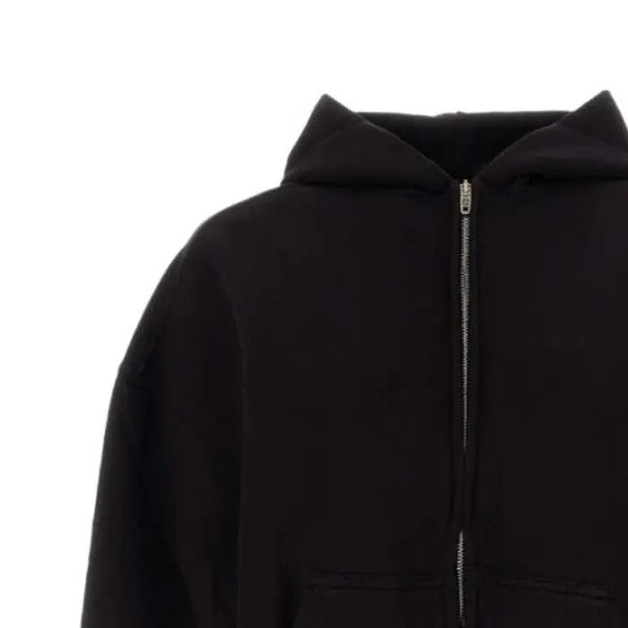 Balenciaga o1bcso1str0326 Regular Fit Zip-Up Hoodie in Black Size US M / EU 48-50 / 2 - 2 Thumbnail