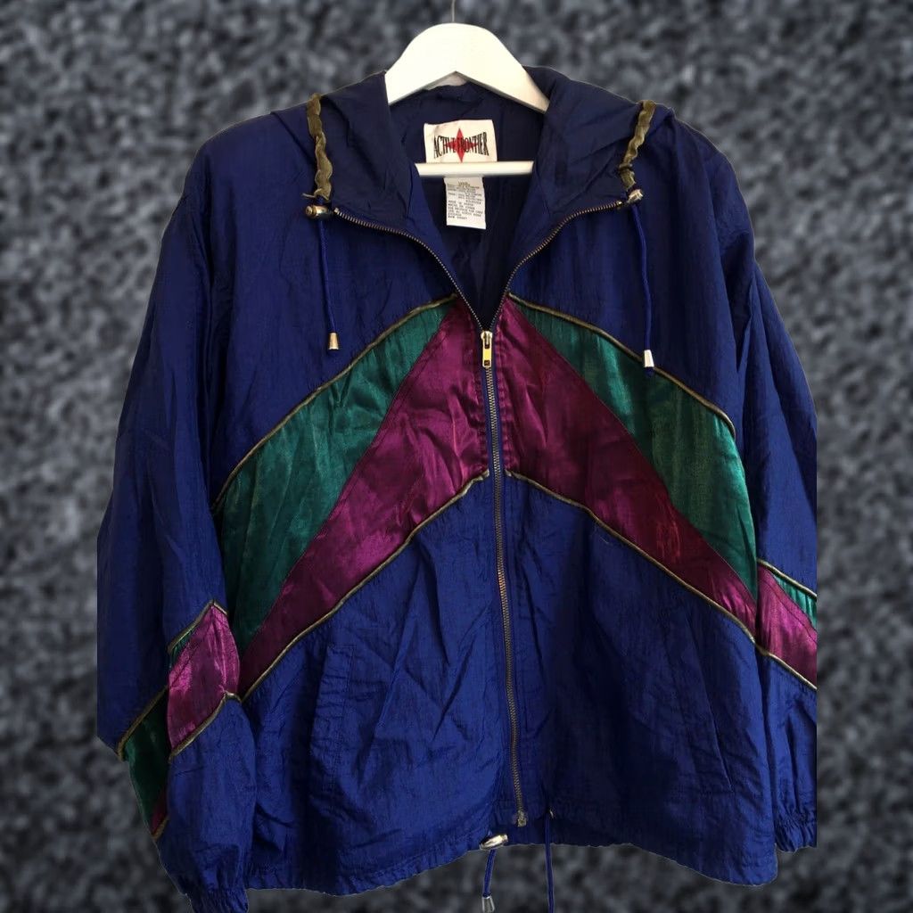 Etro VINTAGE Active Frontier Hooded Jacket Womens Large Blue Lined Zip Jacket Size L / US 10 / IT 46 - 1 Thumbnail