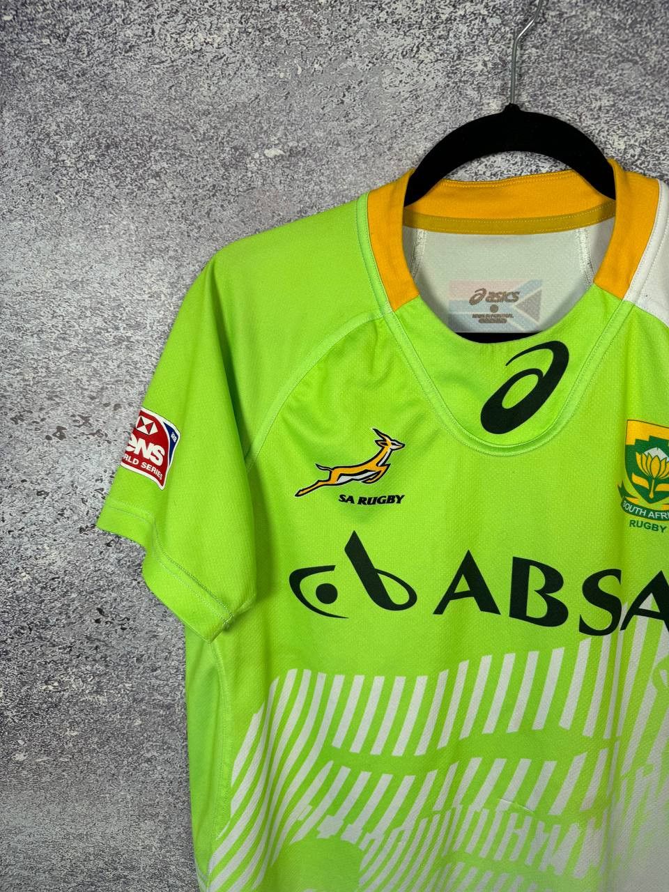 Asics South Africa Sevens Rugby Shirt 2014 Asics Jersey Small Size US S / EU 44-46 / 1 - 3 Thumbnail