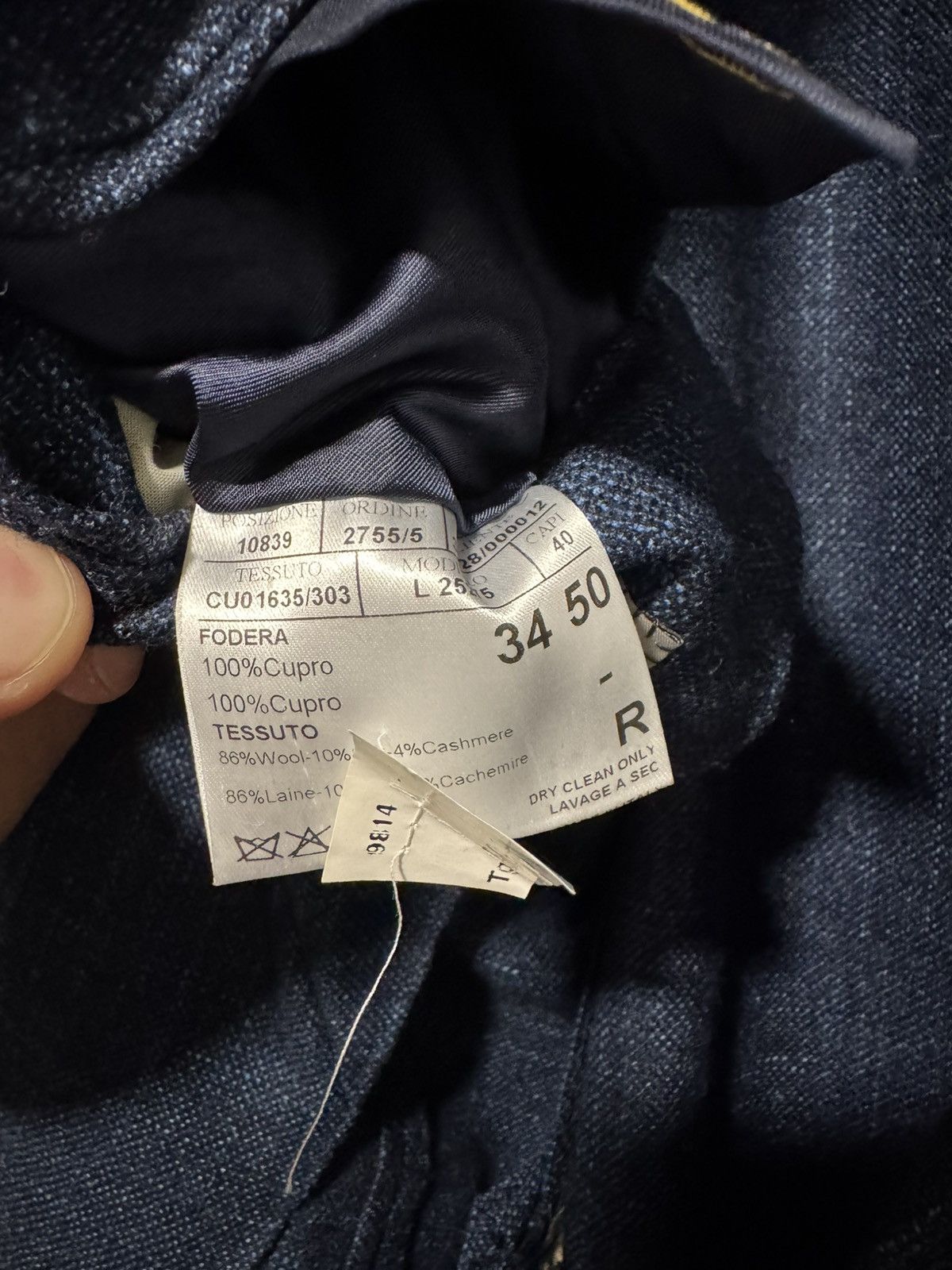 Canali Canali KEI navy + blues weave sports jacket Size 40R - 3 Thumbnail