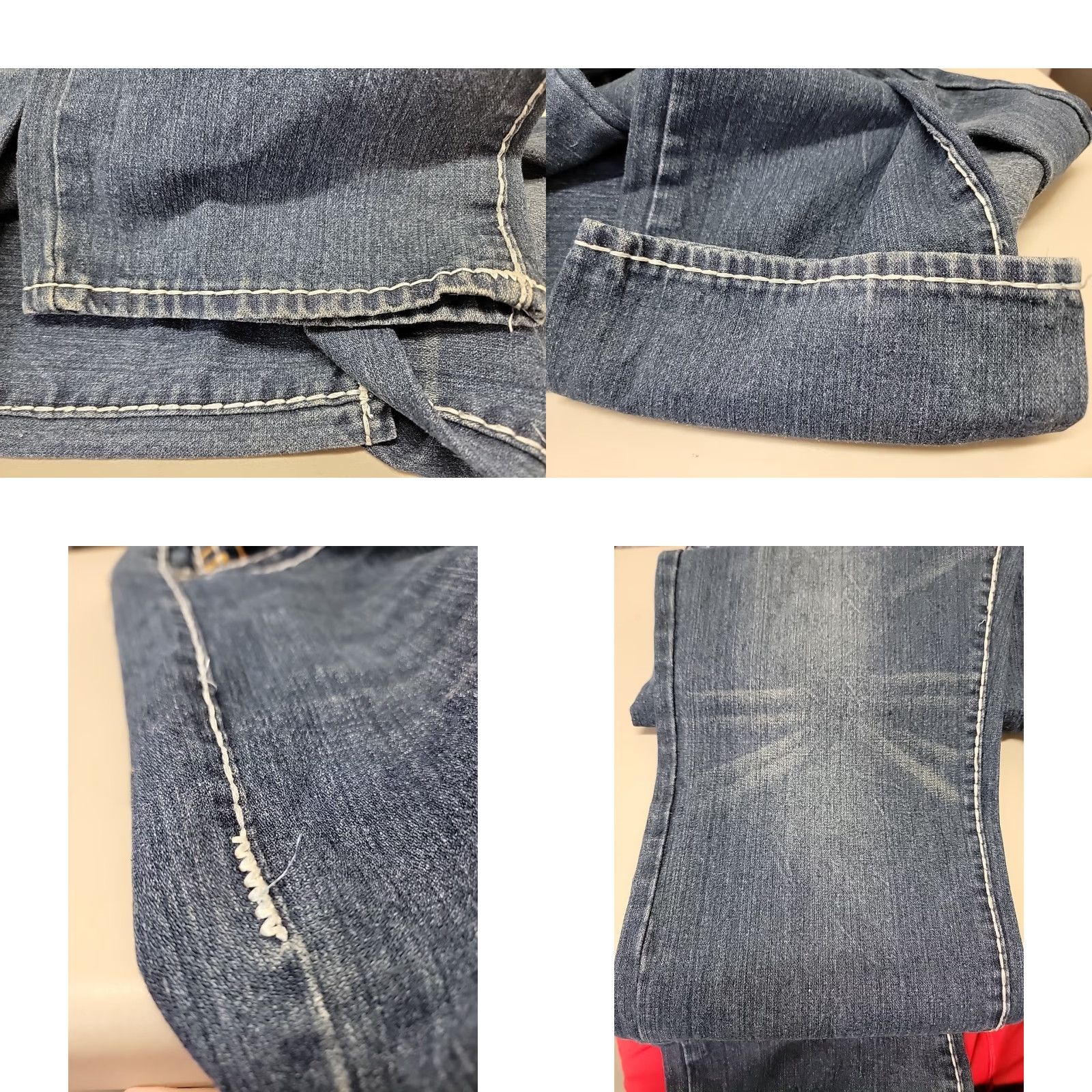 True Religion True Religion Jeans Ricky Super T Denim 38 Mens Distressed 5-Pocket Regular Fit Blue Jeans Mens BRS USA 38x33.5 Nano Size US 38 / EU 54 - 9 Thumbnail