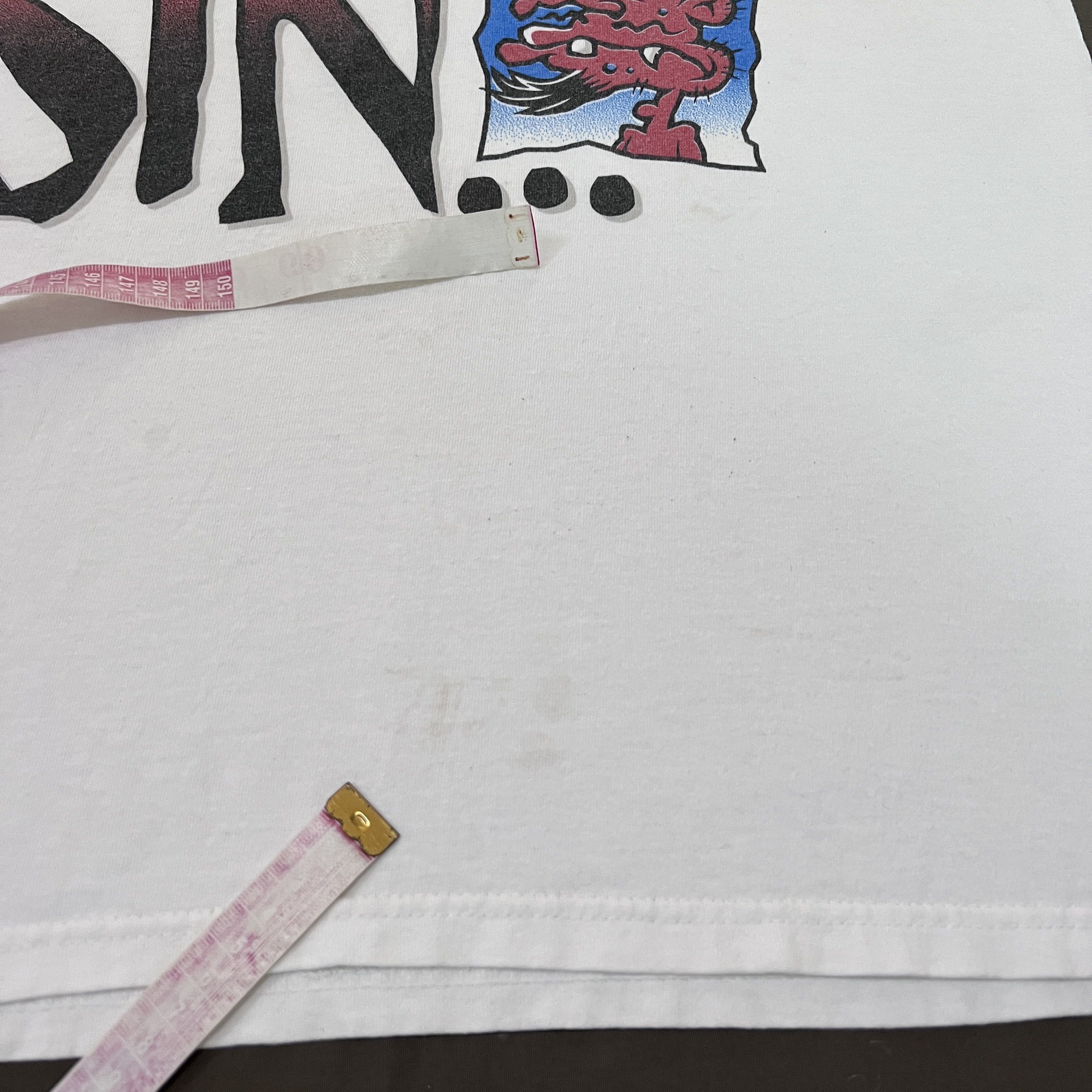 Vintage Vintage 90s Jesus Satan is ugly as sin Promo Tee Size US L / EU 52-54 / 3 - 4 Thumbnail