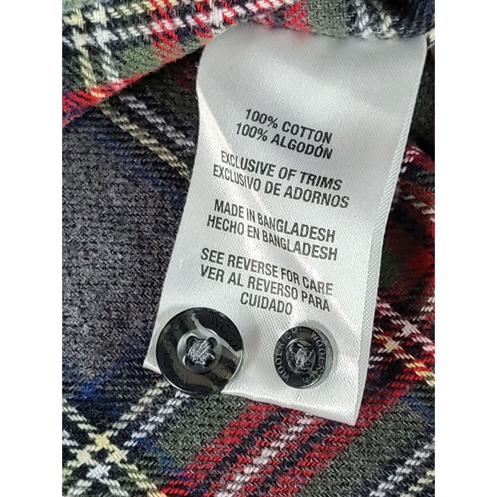 Woolrich Woolen Mills Woolrich Flannel Shirt Gray Red Plaid Hike Camping Outdoor S Size US M / EU 48-50 / 2 - 7 Thumbnail
