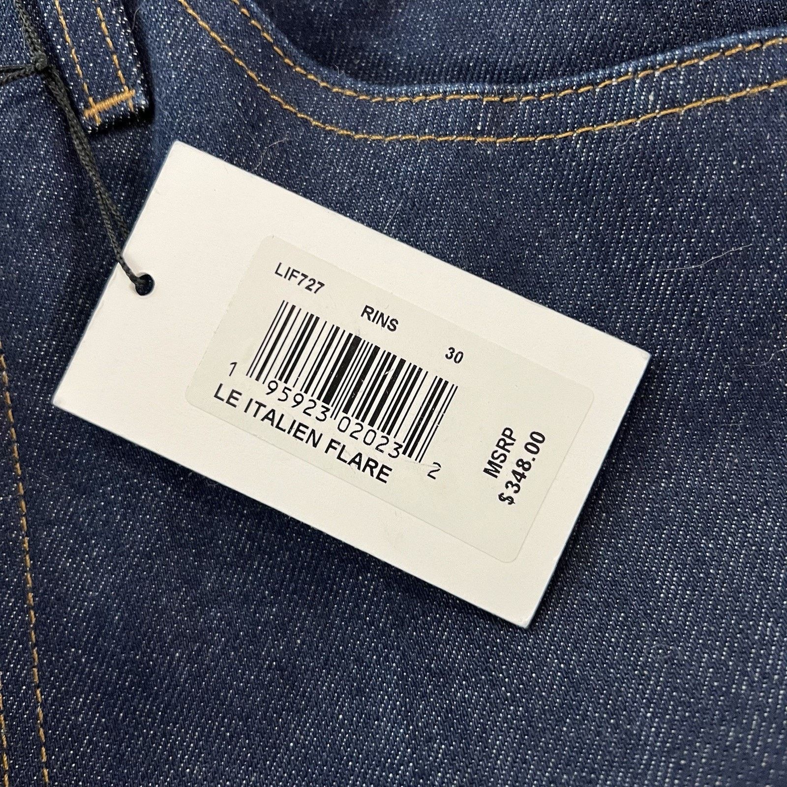 Frame NWT Frame Le Italien Flare Rigid Denim 30 Dark Rinse Size 30" / US 8 / IT 44 - 9 Thumbnail
